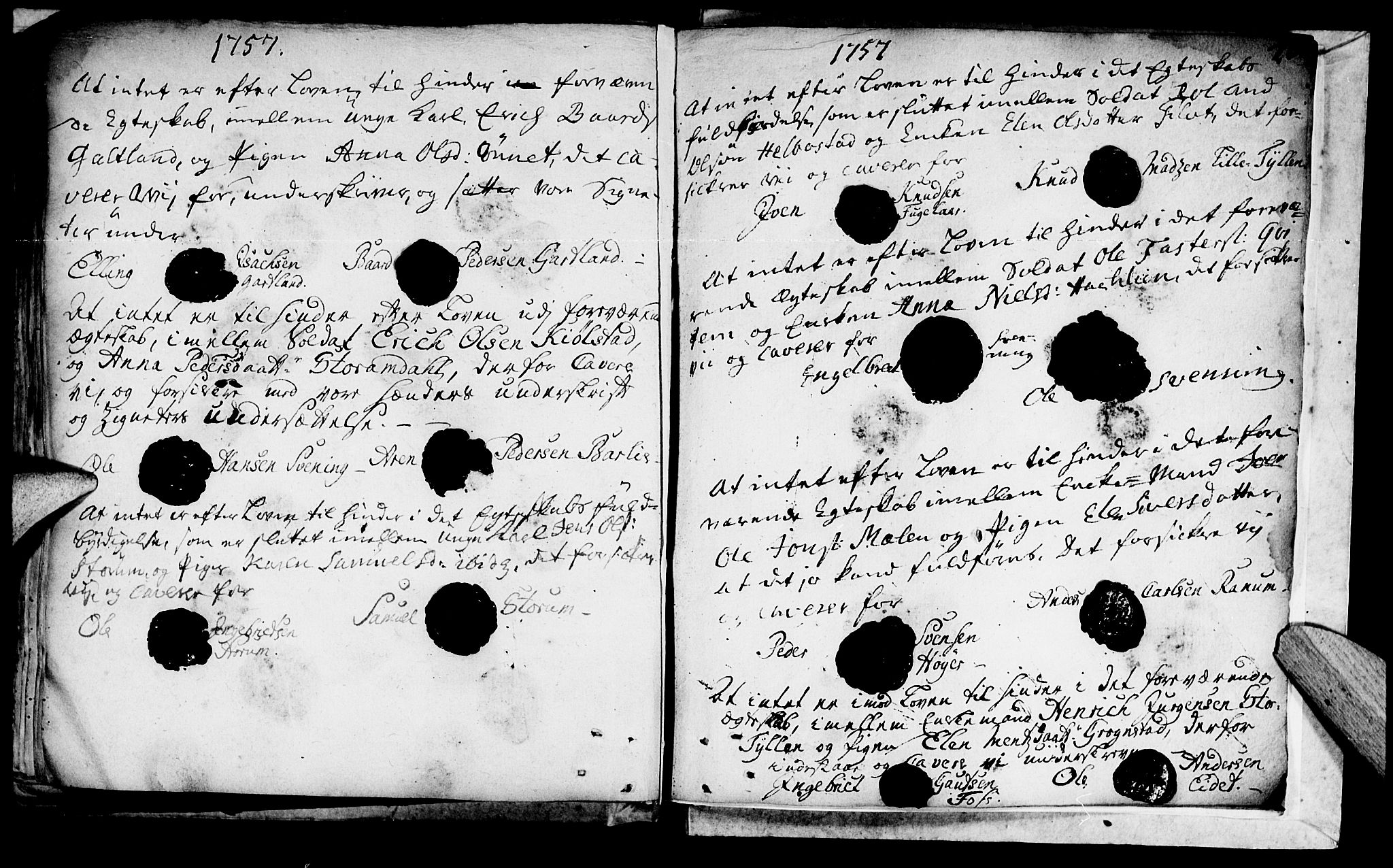 Ministerialprotokoller, klokkerbøker og fødselsregistre - Nord-Trøndelag, AV/SAT-A-1458/764/L0541: Parish register (official) no. 764A01, 1745-1758, p. 45