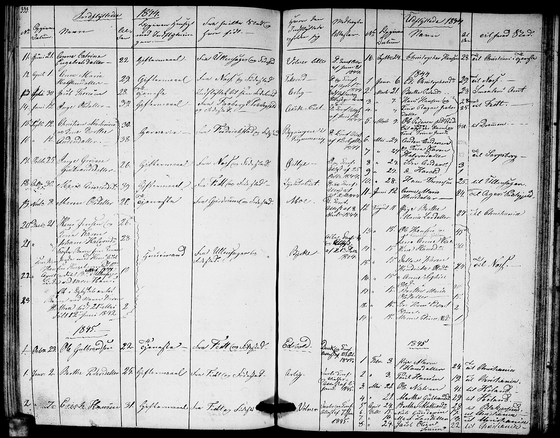 Sørum prestekontor Kirkebøker, AV/SAO-A-10303/G/Ga/L0002: Parish register (copy) no. I 2, 1829-1845, p. 333