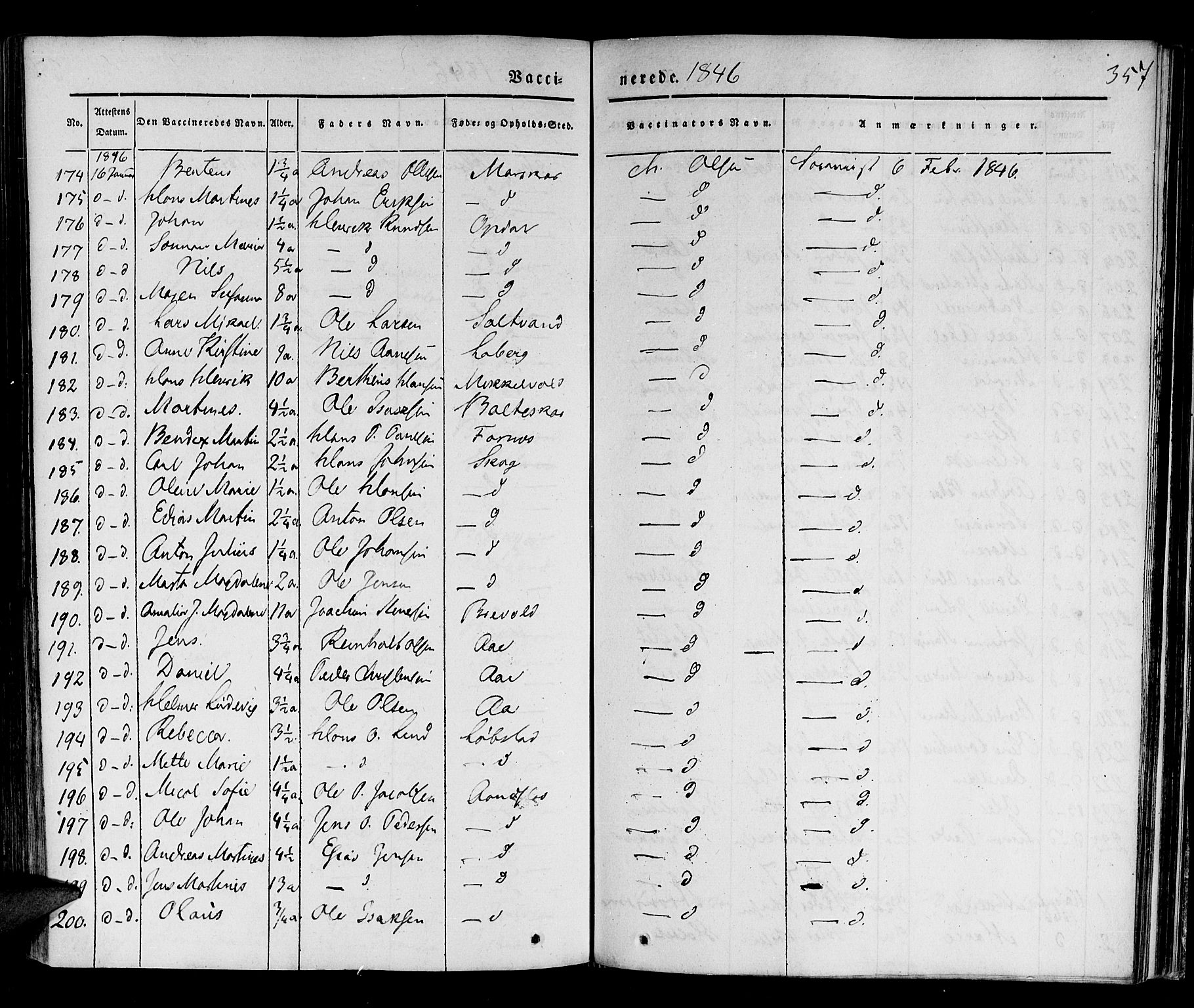 Ibestad sokneprestembete, SATØ/S-0077/H/Ha/Haa/L0006kirke: Parish register (official) no. 6, 1837-1850, p. 357