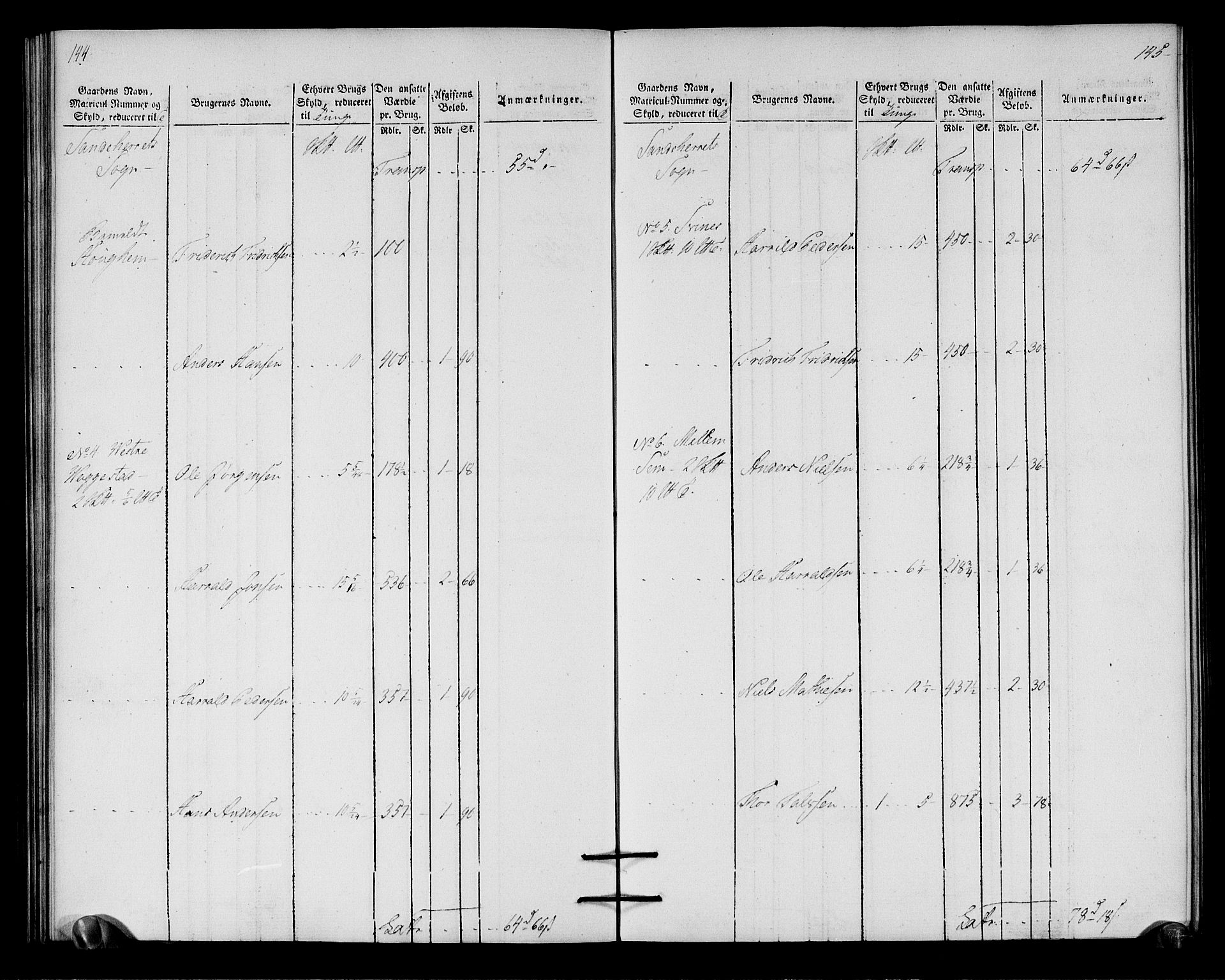 Rentekammeret inntil 1814, Realistisk ordnet avdeling, RA/EA-4070/N/Ne/Nea/L0179: Larvik grevskap. Oppebørselsregister, 1803, p. 75