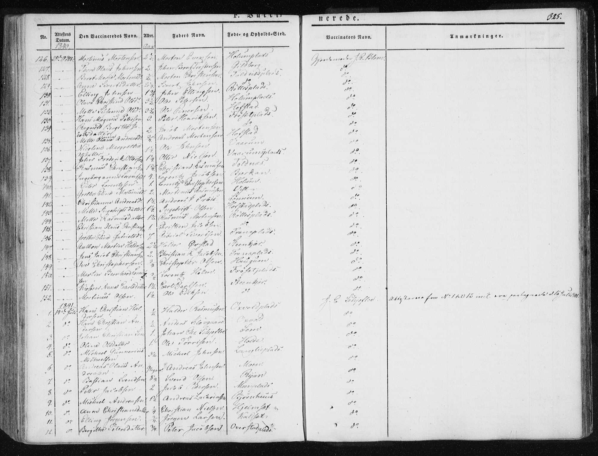 Ministerialprotokoller, klokkerbøker og fødselsregistre - Nord-Trøndelag, SAT/A-1458/735/L0339: Parish register (official) no. 735A06 /1, 1836-1848, p. 325