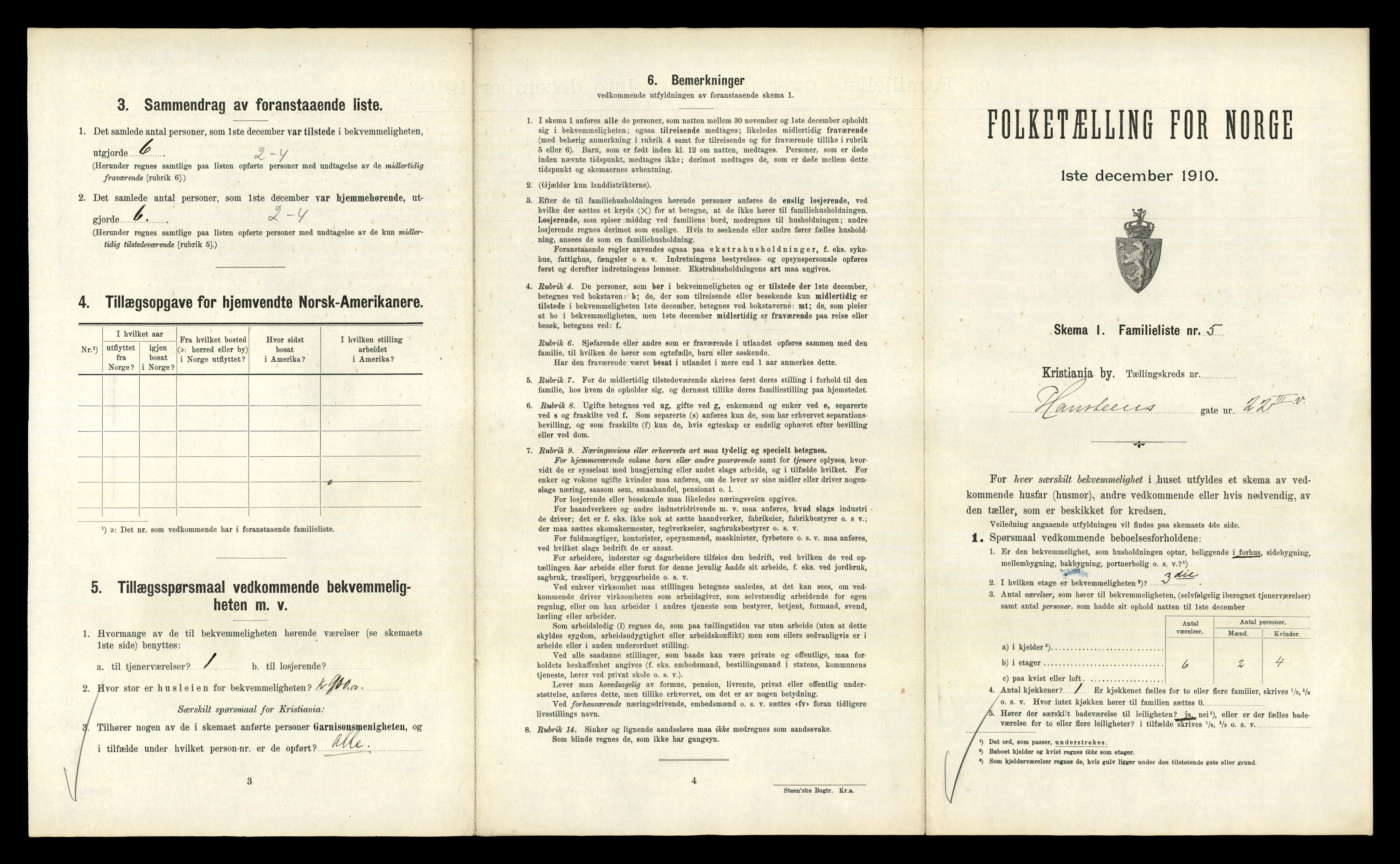 RA, 1910 census for Kristiania, 1910, p. 33913