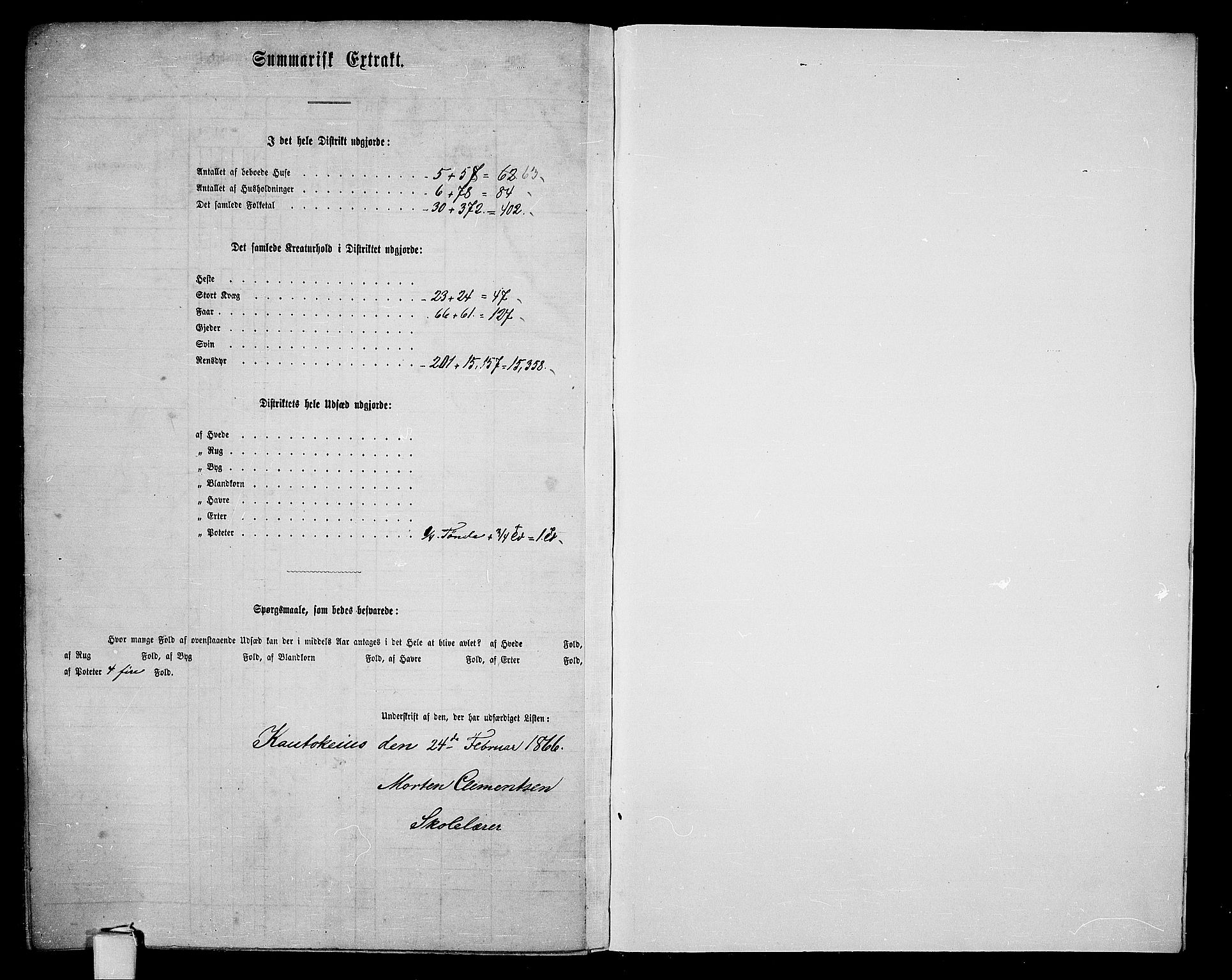 RA, 1865 census for Kautokeino, 1865, p. 32