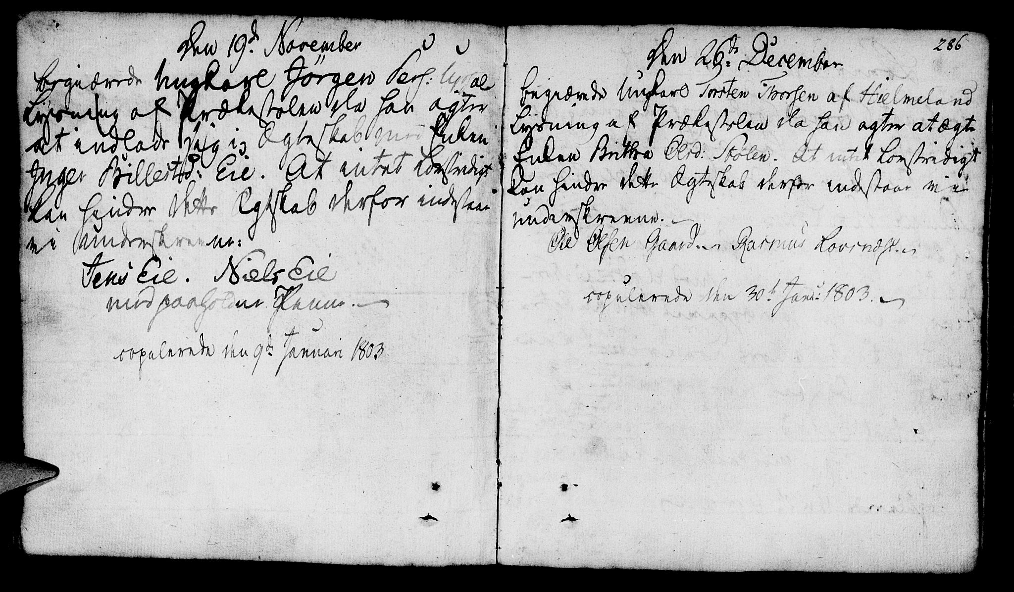 Finnøy sokneprestkontor, SAST/A-101825/H/Ha/Haa/L0005: Parish register (official) no. A 5, 1773-1816, p. 286