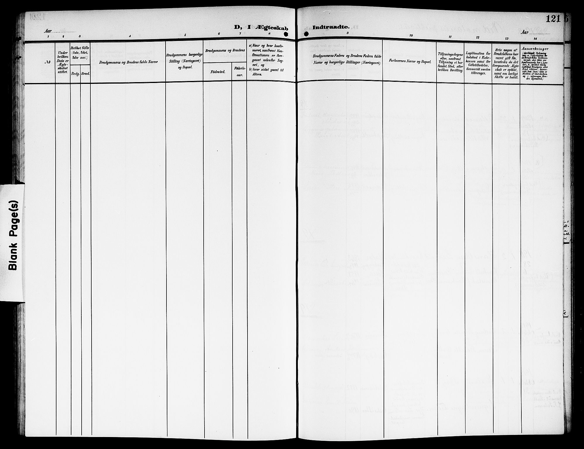 Sørum prestekontor Kirkebøker, SAO/A-10303/G/Ga/L0007: Parish register (copy) no. I 7, 1907-1917, p. 121