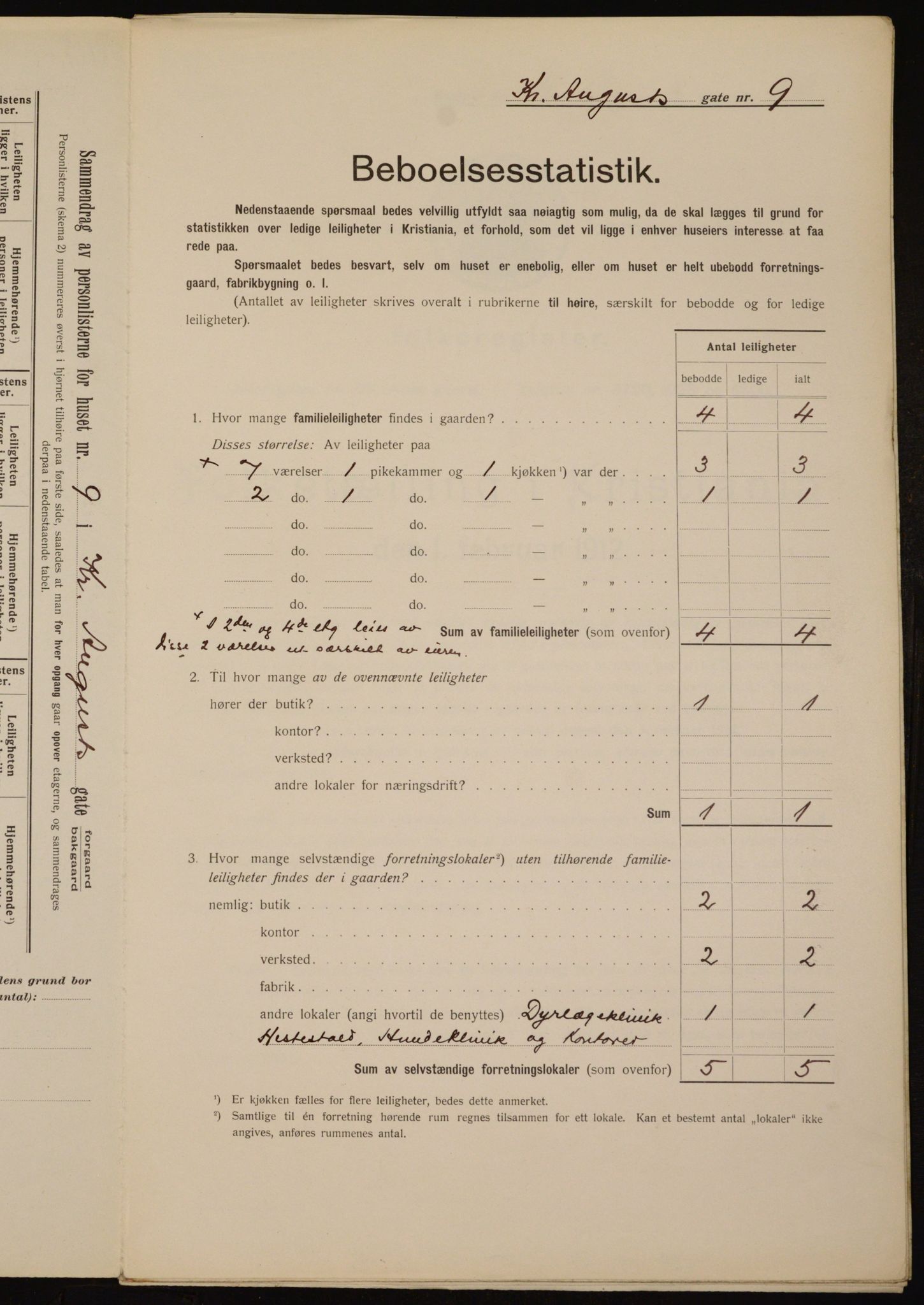 OBA, Municipal Census 1912 for Kristiania, 1912, p. 54247