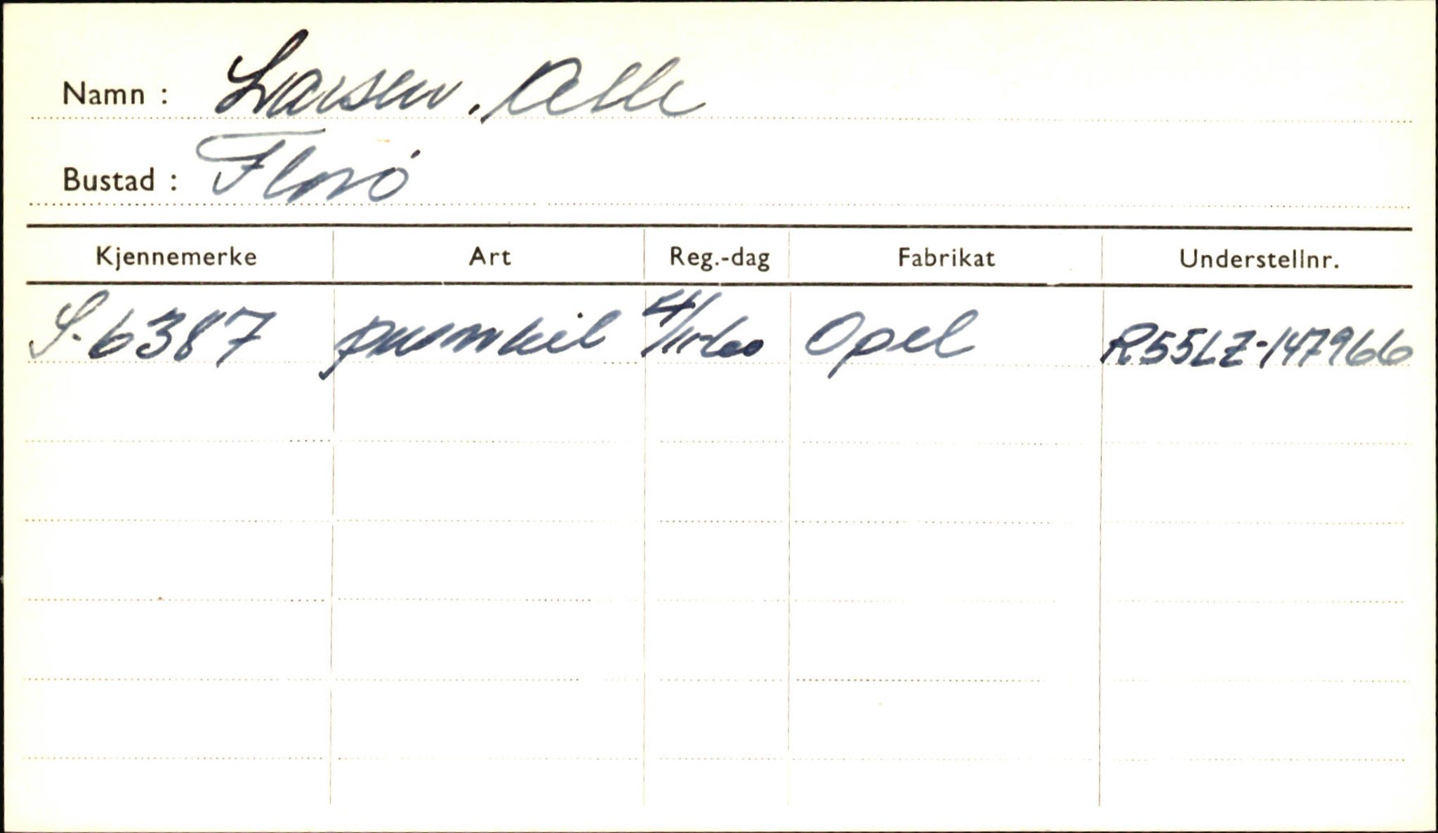 Statens vegvesen, Sogn og Fjordane vegkontor, AV/SAB-A-5301/4/F/L0001B: Eigarregister Fjordane til 1.6.1961, 1930-1961, p. 435