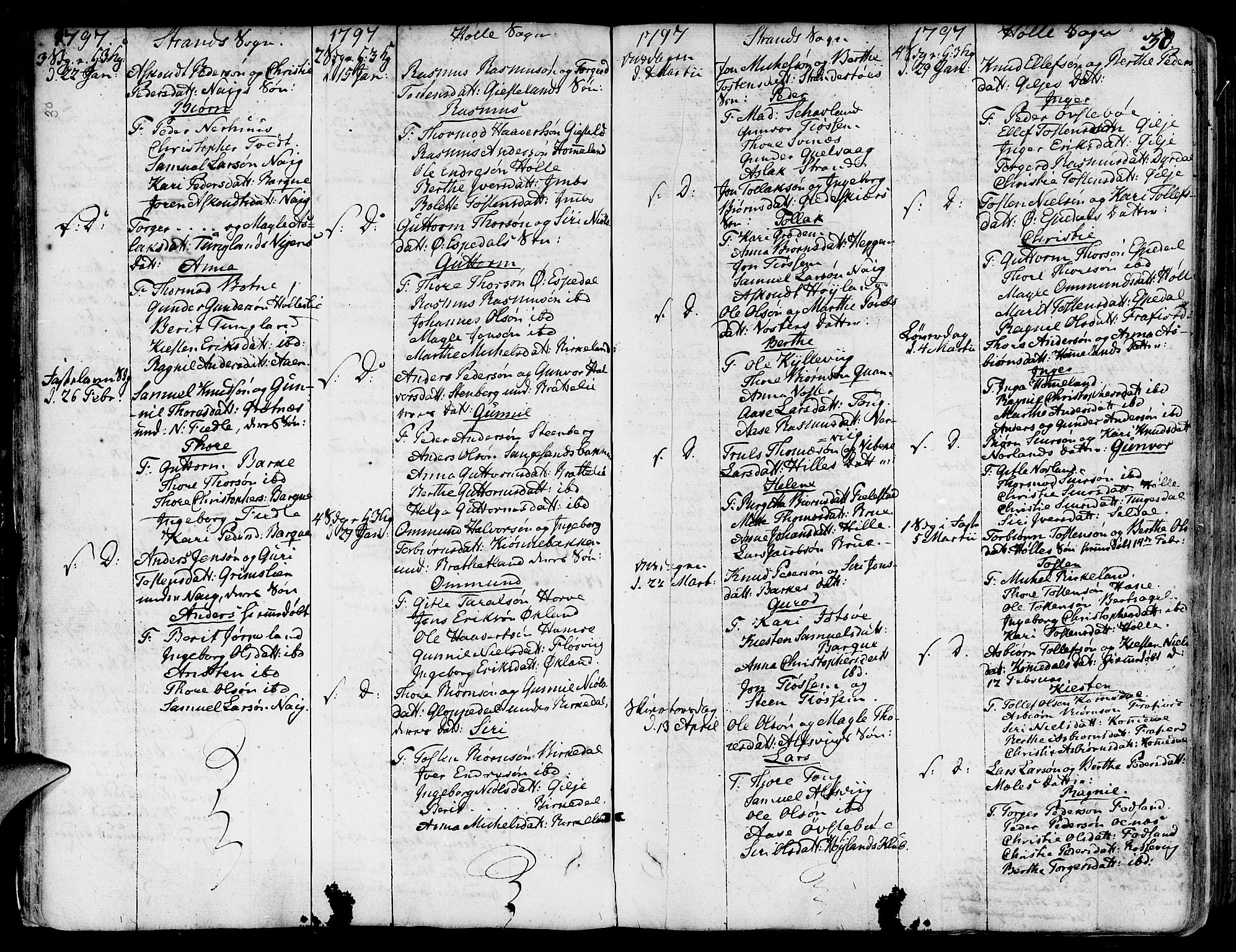 Strand sokneprestkontor, AV/SAST-A-101828/H/Ha/Haa/L0003: Parish register (official) no. A 3, 1769-1816, p. 30