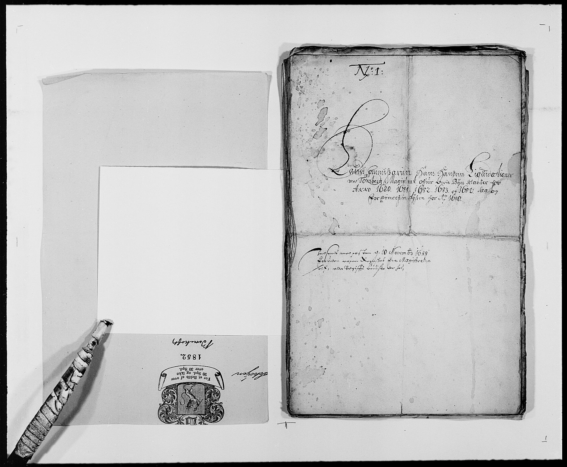 Rentekammeret inntil 1814, Reviderte regnskaper, Byregnskaper, AV/RA-EA-4066/R/Rh/L0158: [H1] Kontribusjonsregnskap, 1664-1692, p. 188