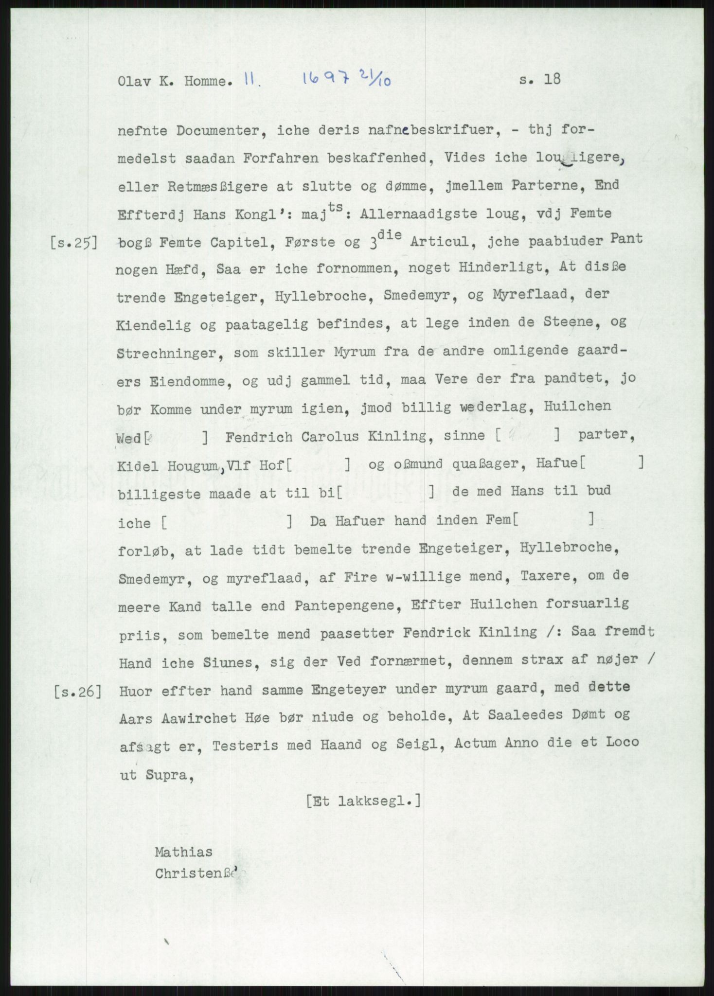 Samlinger til kildeutgivelse, Diplomavskriftsamlingen, AV/RA-EA-4053/H/Ha, p. 2515