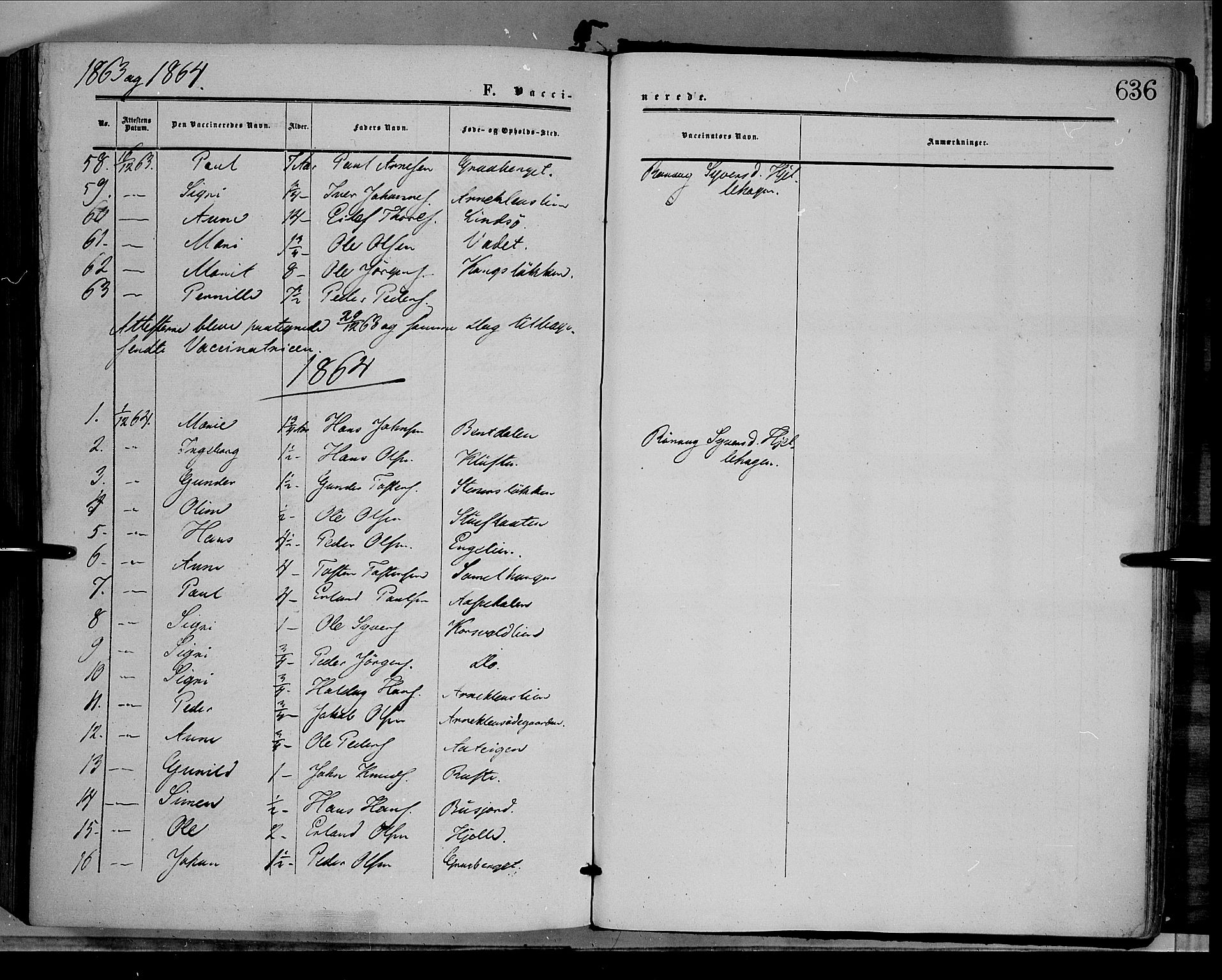 Dovre prestekontor, AV/SAH-PREST-066/H/Ha/Haa/L0001: Parish register (official) no. 1, 1854-1878, p. 636