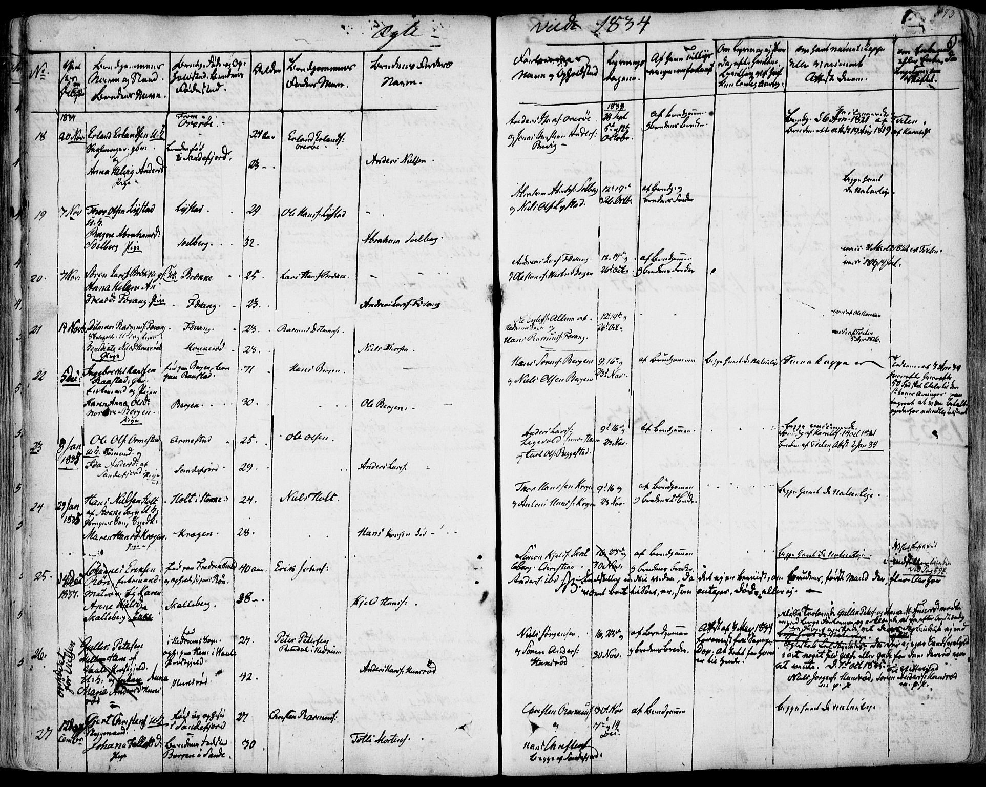 Sandar kirkebøker, AV/SAKO-A-243/F/Fa/L0005: Parish register (official) no. 5, 1832-1847, p. 572-573
