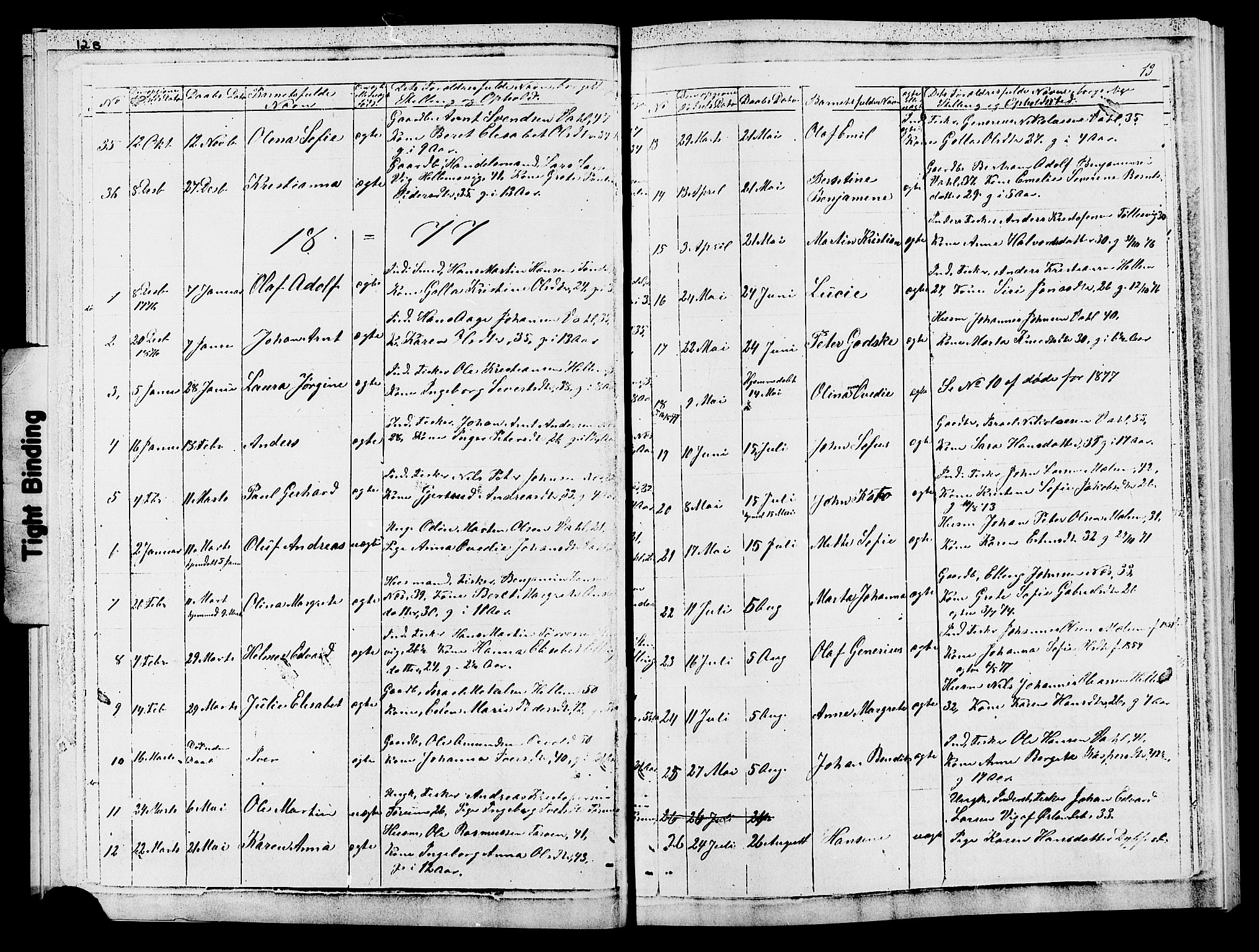 Ministerialprotokoller, klokkerbøker og fødselsregistre - Sør-Trøndelag, AV/SAT-A-1456/652/L0653: Parish register (copy) no. 652C01, 1866-1910, p. 13