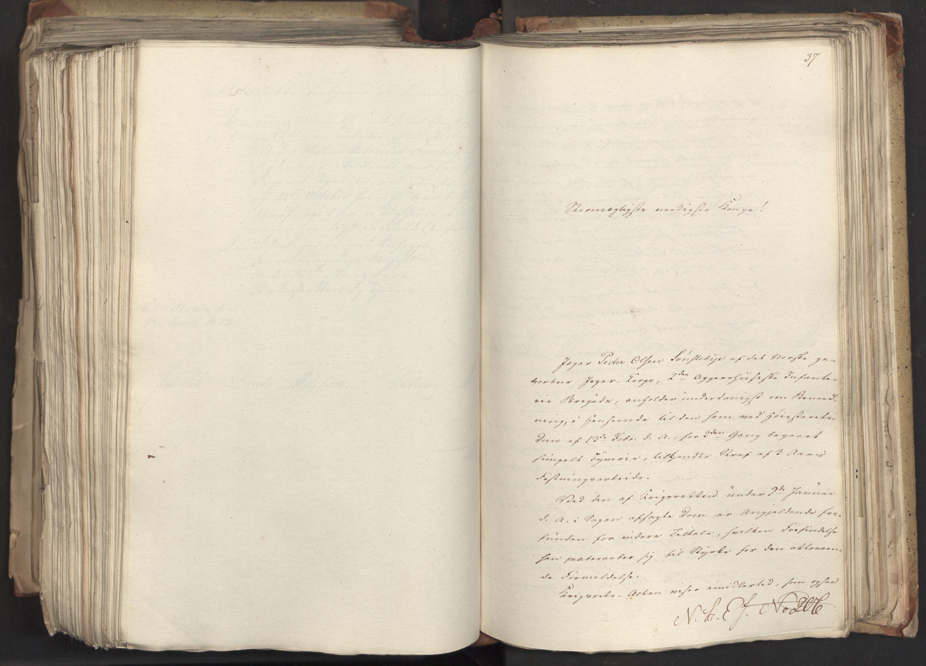 Statsrådsavdelingen i Stockholm, AV/RA-S-1003/D/Da/L0033: Regjeringsinnstillinger nr. 1-274, 1823, p. 523