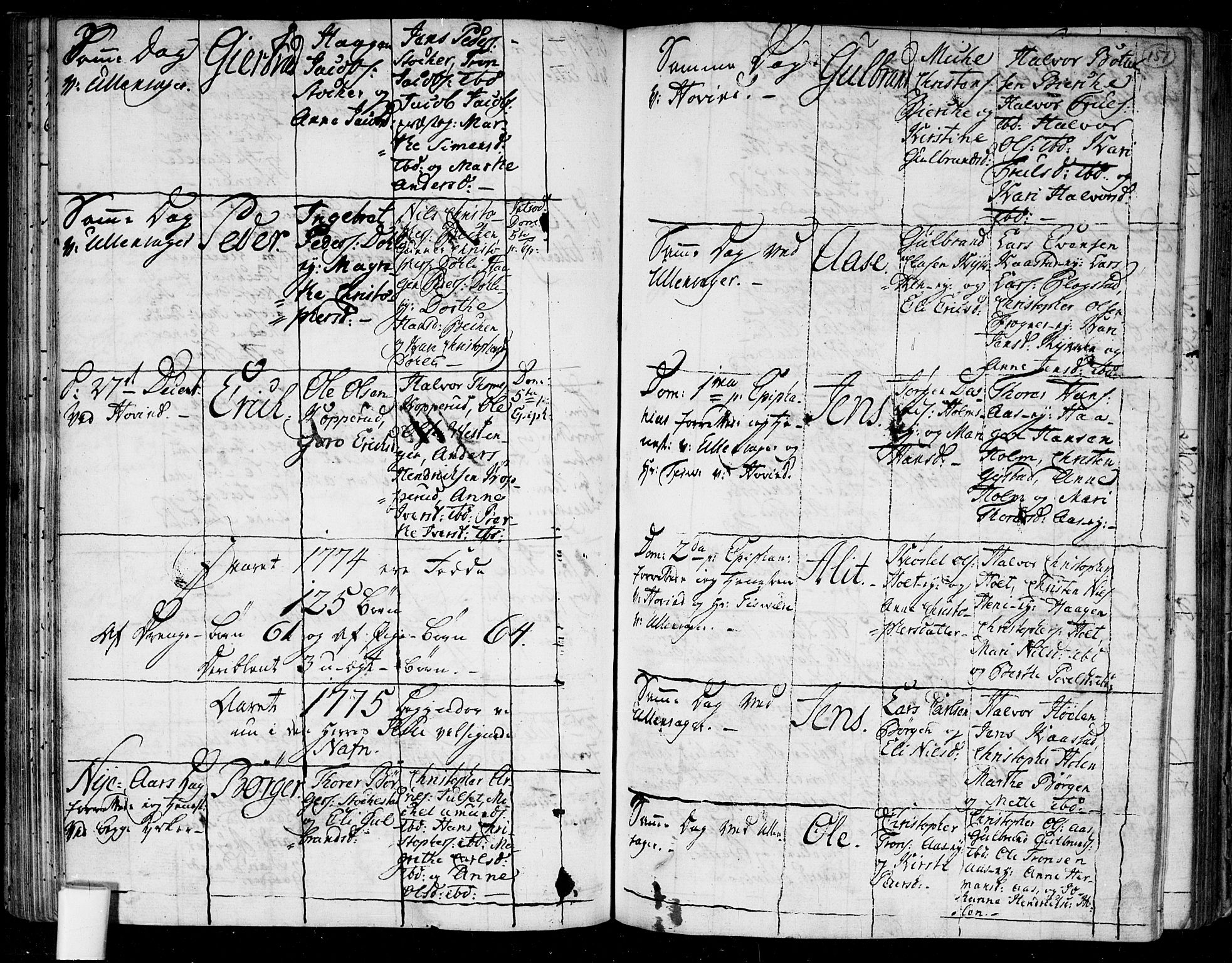 Ullensaker prestekontor Kirkebøker, SAO/A-10236a/F/Fa/L0006: Parish register (official) no. I 6, 1762-1785, p. 151