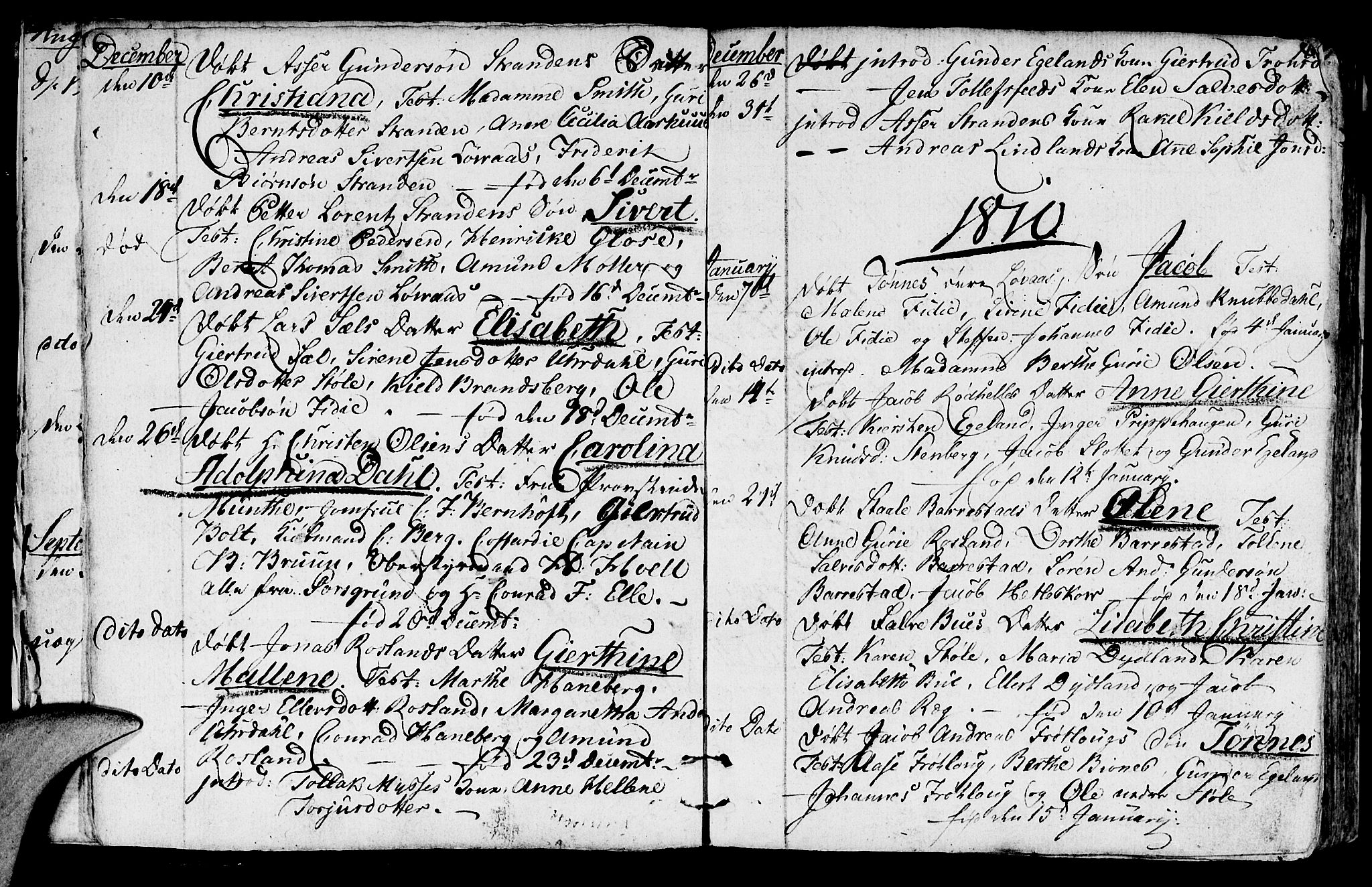 Sokndal sokneprestkontor, AV/SAST-A-101808: Parish register (official) no. A 5, 1806-1826, p. 10