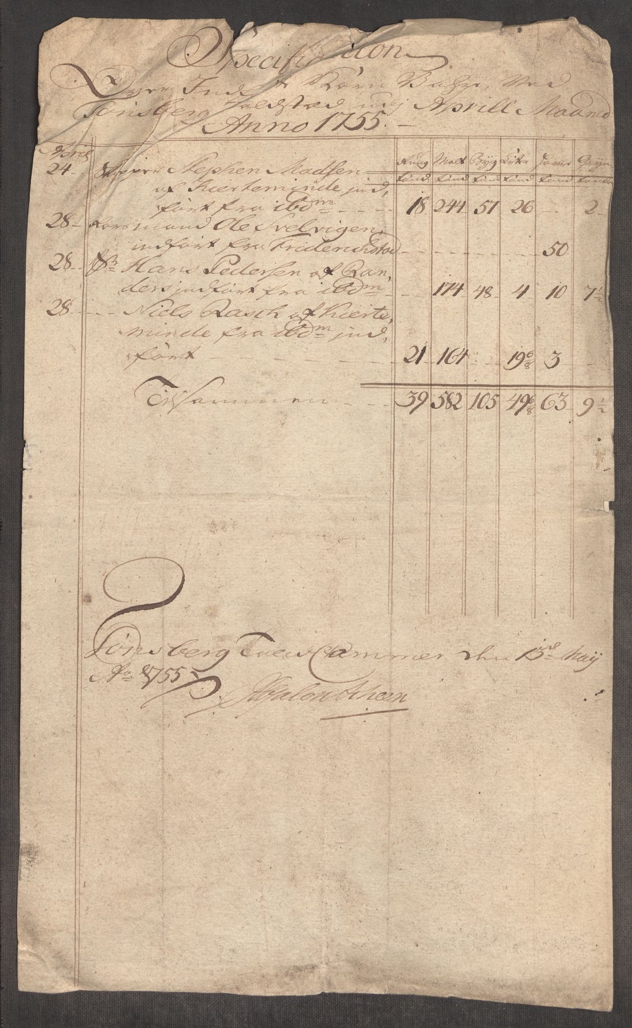 Rentekammeret inntil 1814, Realistisk ordnet avdeling, AV/RA-EA-4070/Oe/L0005: [Ø1]: Priskuranter, 1753-1757, p. 472