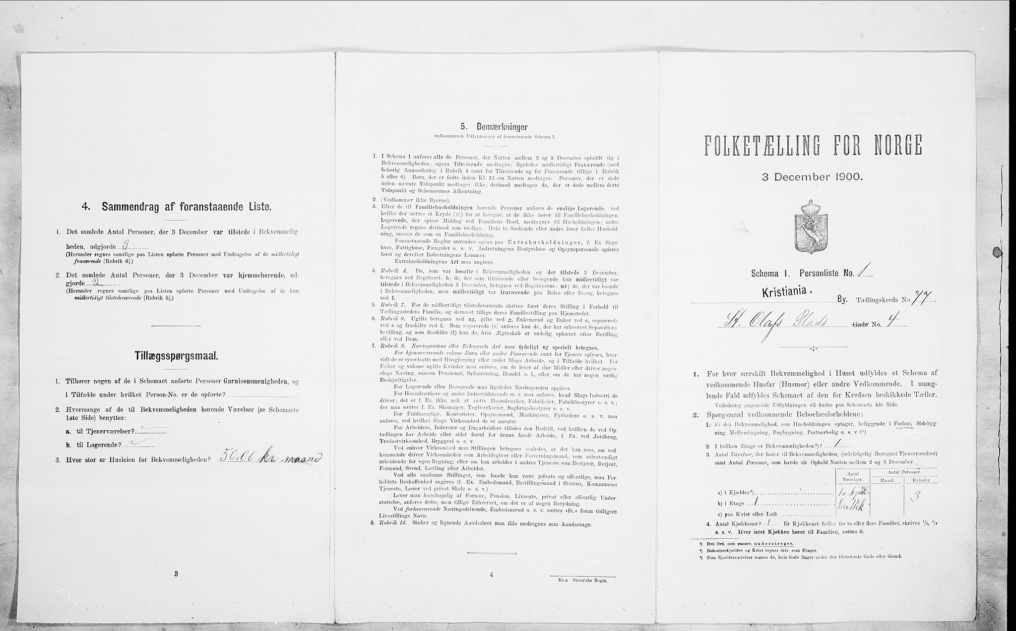 SAO, 1900 census for Kristiania, 1900, p. 90224