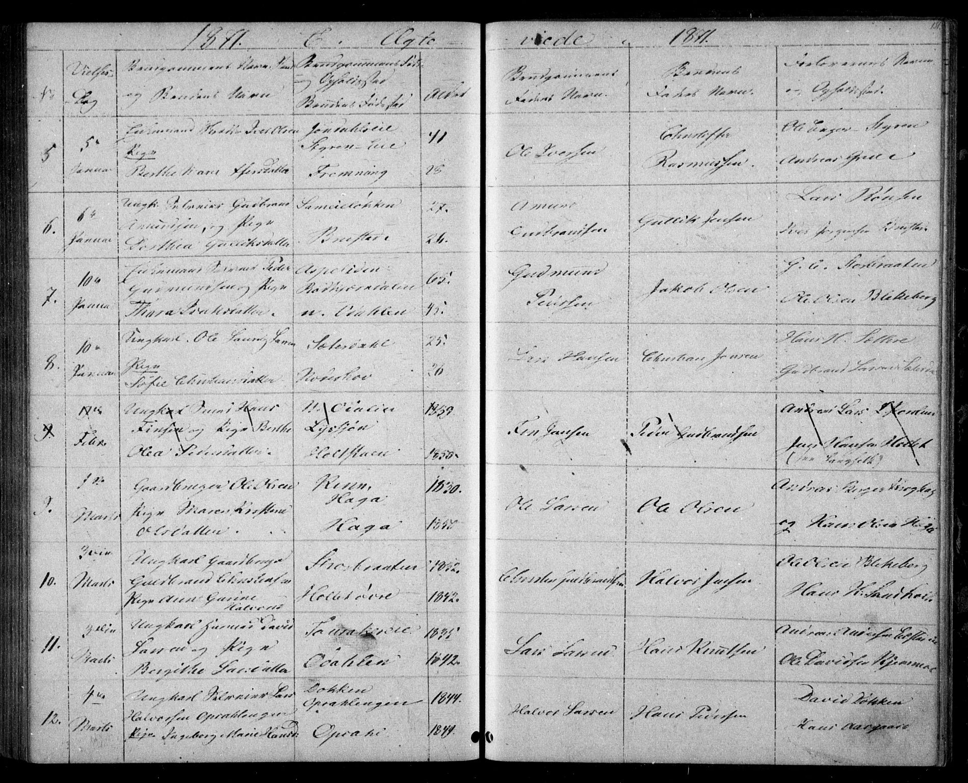 Eidsvoll prestekontor Kirkebøker, SAO/A-10888/G/Ga/L0002: Parish register (copy) no. I 2, 1866-1871, p. 151