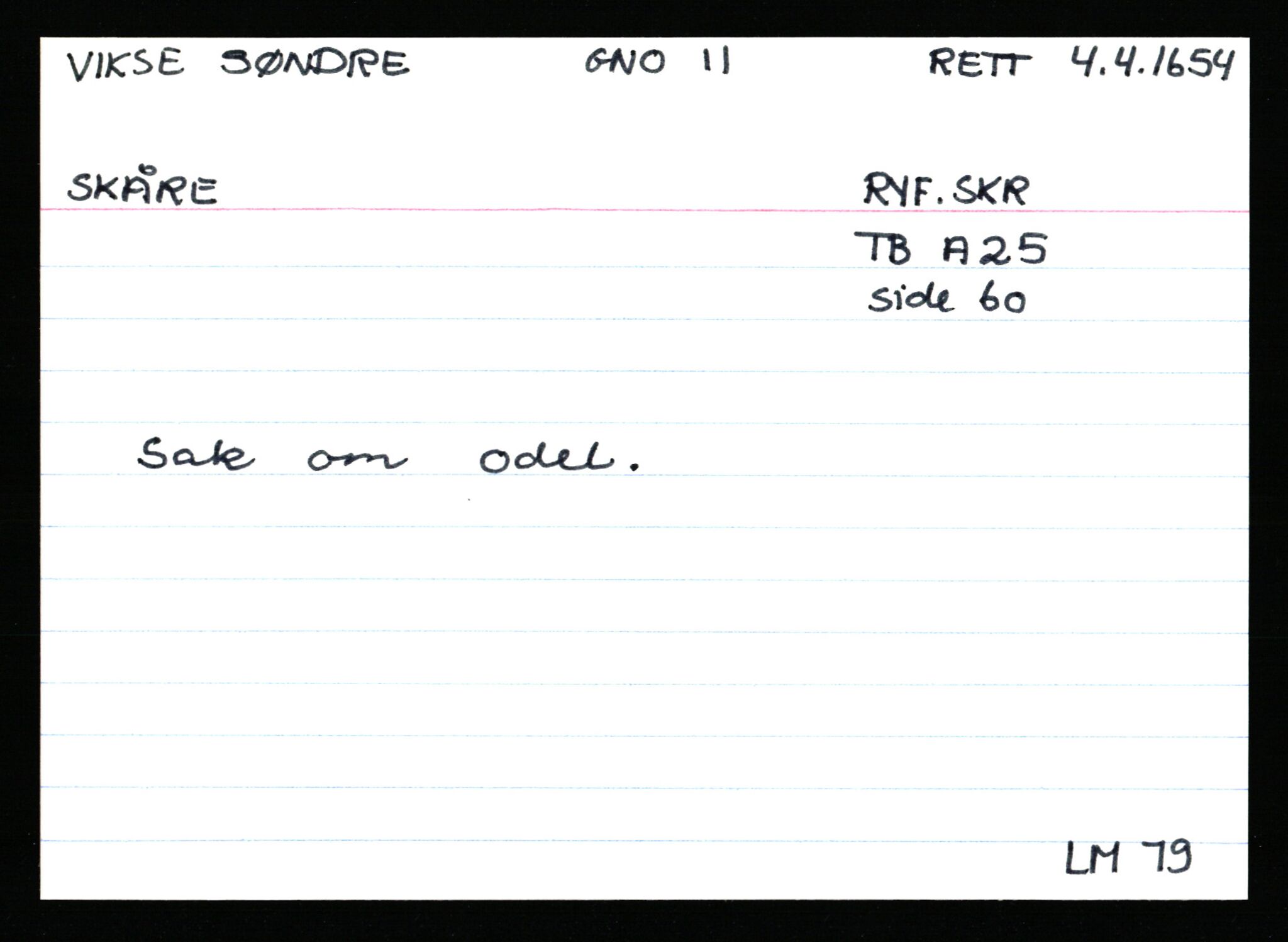 Statsarkivet i Stavanger, AV/SAST-A-101971/03/Y/Ym/L0067: Åstedskort sortert etter gårdsnavn: Vik - Vold, 1600-1950, p. 229