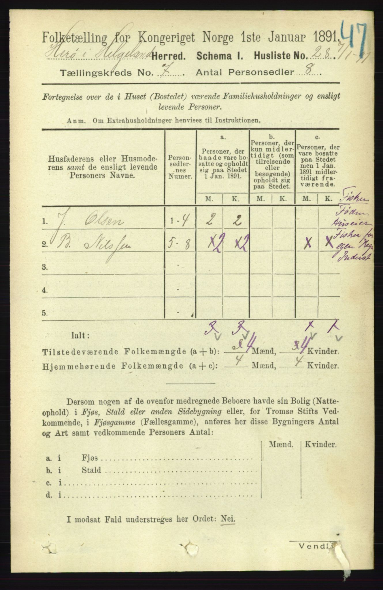 RA, 1891 census for 1818 Herøy, 1891, p. 2234