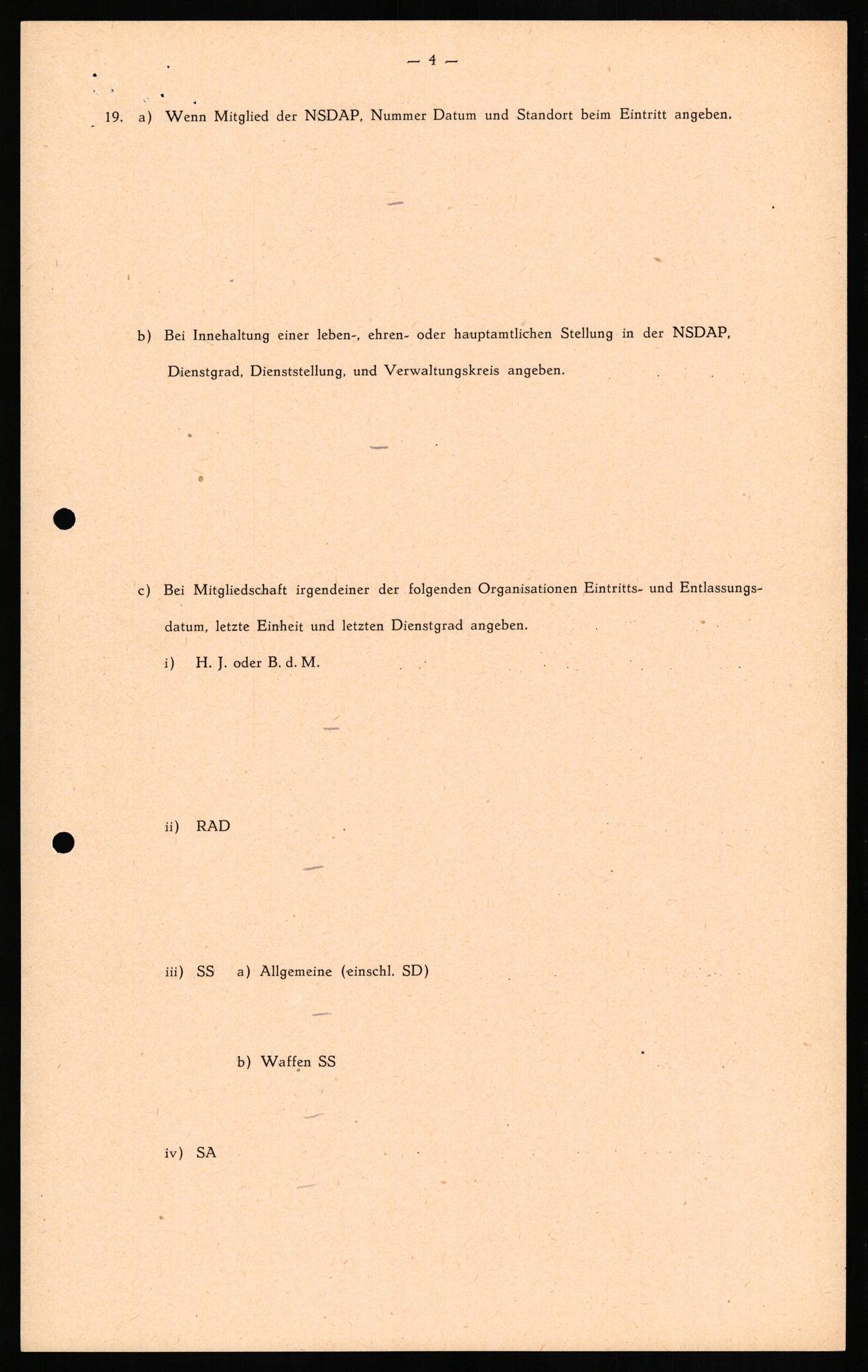 Forsvaret, Forsvarets overkommando II, RA/RAFA-3915/D/Db/L0020: CI Questionaires. Tyske okkupasjonsstyrker i Norge. Tyskere., 1945-1946, p. 274