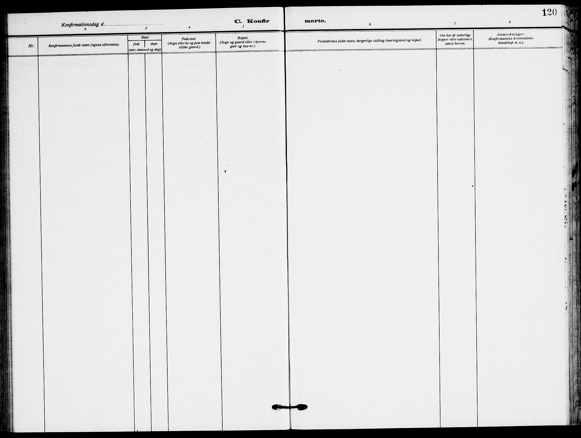 Ministerialprotokoller, klokkerbøker og fødselsregistre - Sør-Trøndelag, AV/SAT-A-1456/658/L0724: Parish register (official) no. 658A03, 1912-1924, p. 120