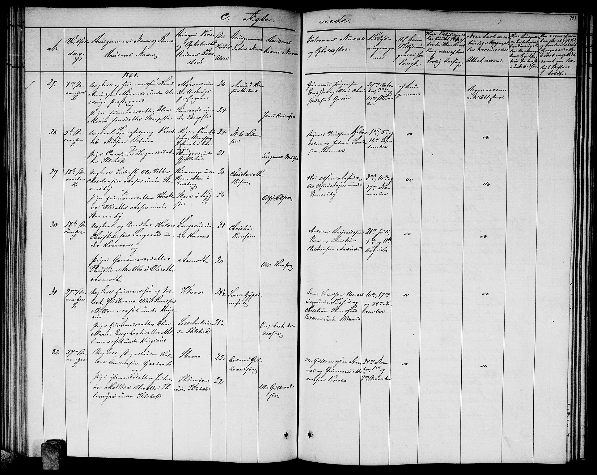 Høland prestekontor Kirkebøker, SAO/A-10346a/G/Ga/L0004: Parish register (copy) no. I 4, 1854-1862, p. 293