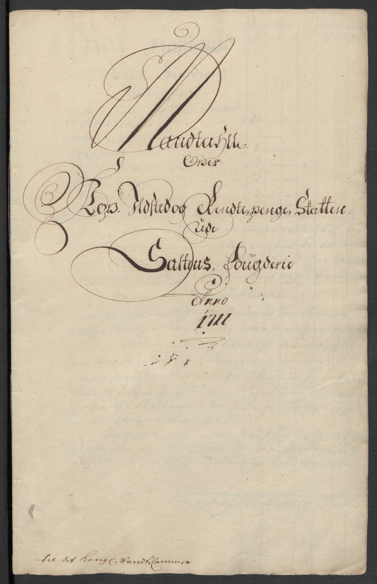 Rentekammeret inntil 1814, Reviderte regnskaper, Fogderegnskap, AV/RA-EA-4092/R66/L4582: Fogderegnskap Salten, 1711-1712, p. 101