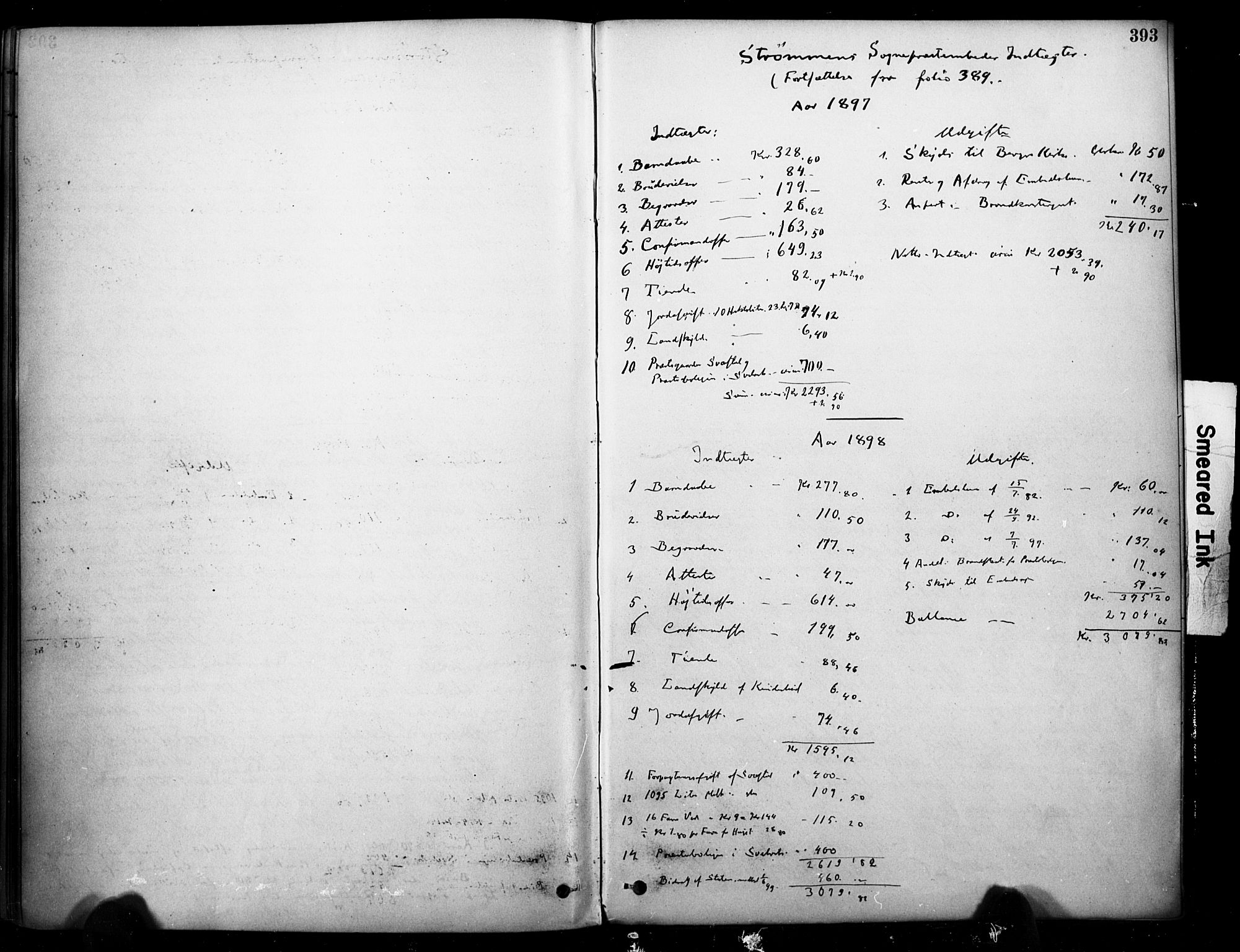 Strømm kirkebøker, AV/SAKO-A-322/F/Fb/L0001: Parish register (official) no. II 1, 1878-1899, p. 393