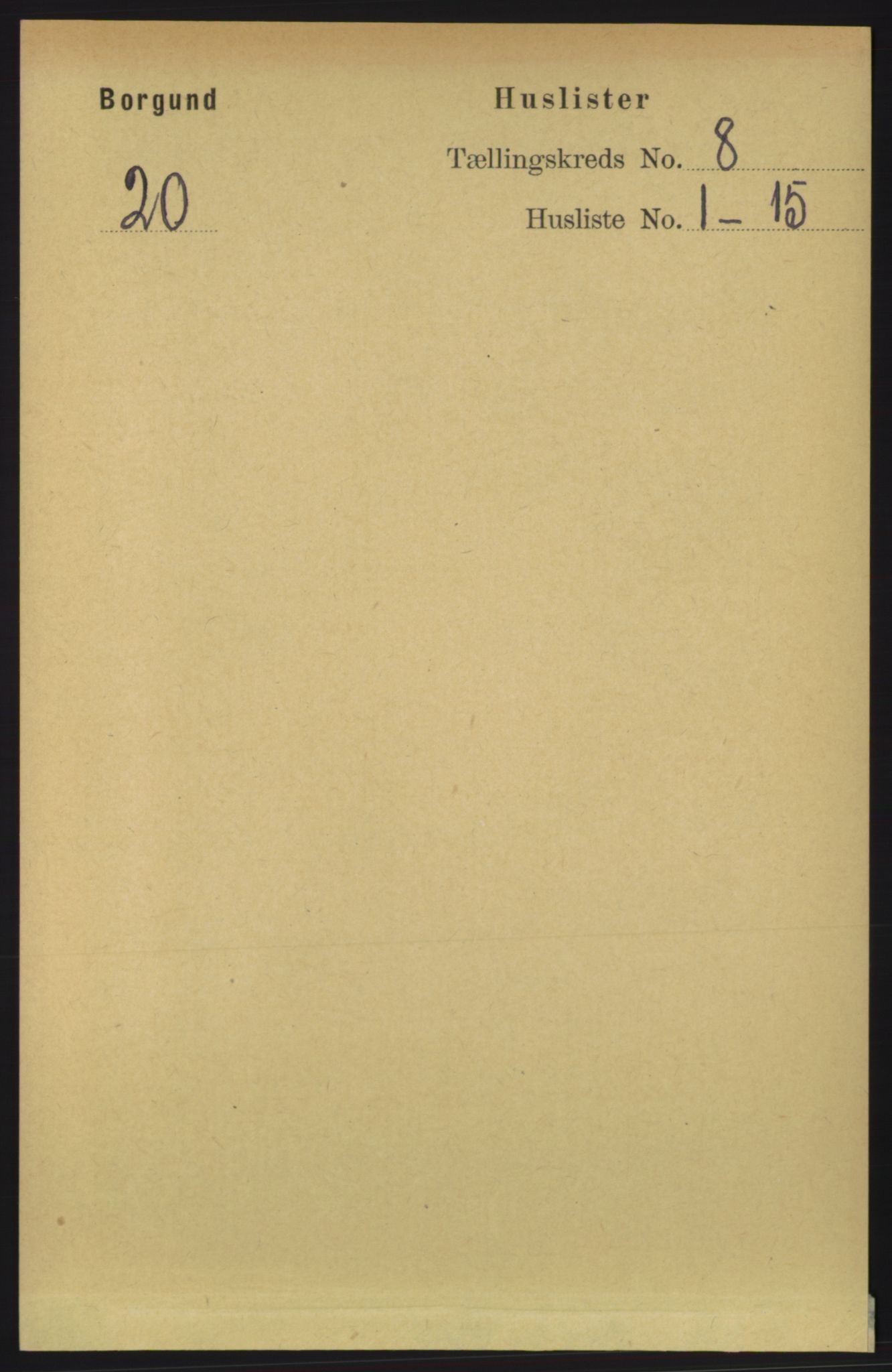 RA, 1891 census for 1531 Borgund, 1891, p. 2106