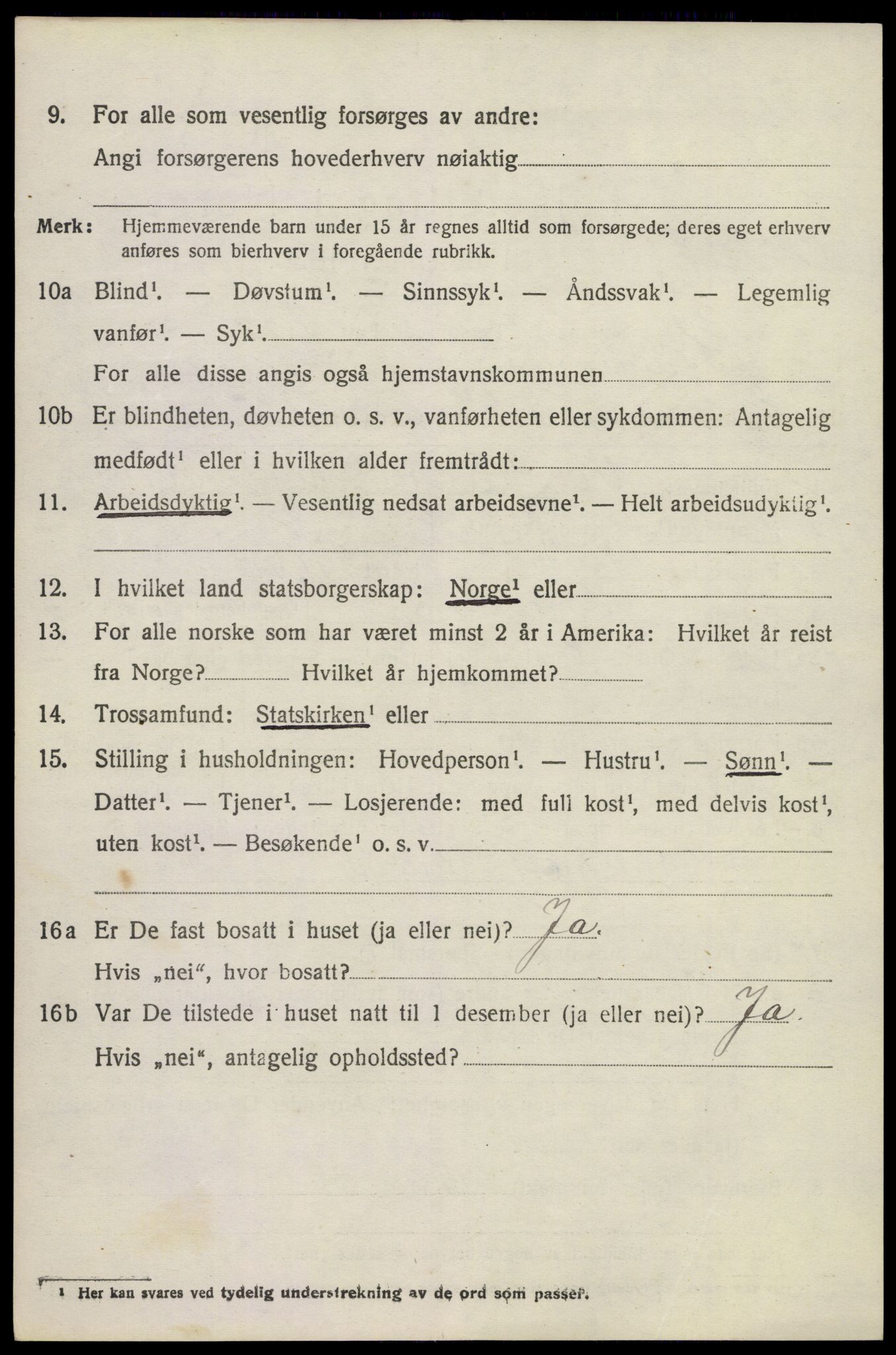 SAKO, 1920 census for Brunlanes, 1920, p. 3834