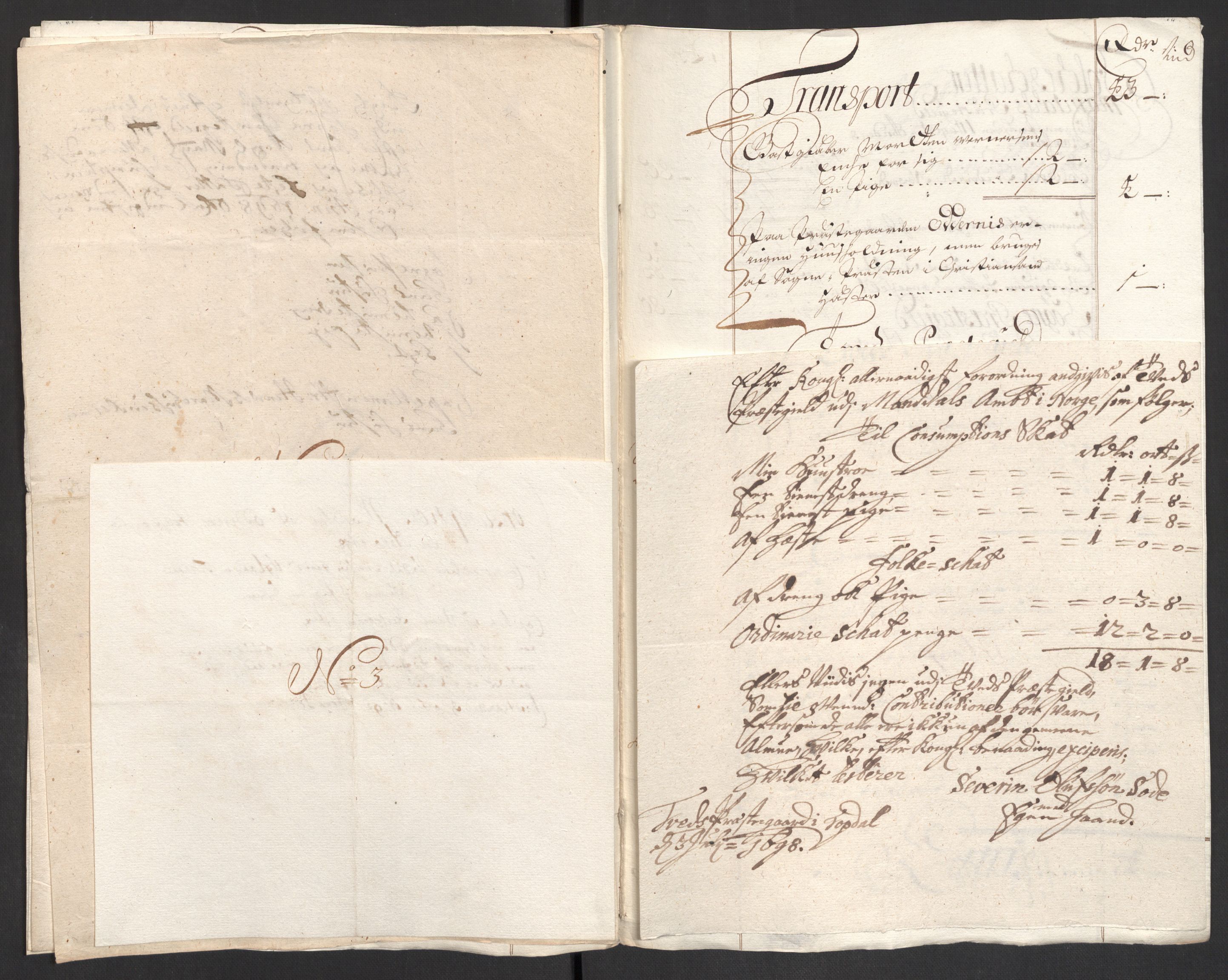 Rentekammeret inntil 1814, Reviderte regnskaper, Fogderegnskap, AV/RA-EA-4092/R43/L2547: Fogderegnskap Lista og Mandal, 1698-1699, p. 61