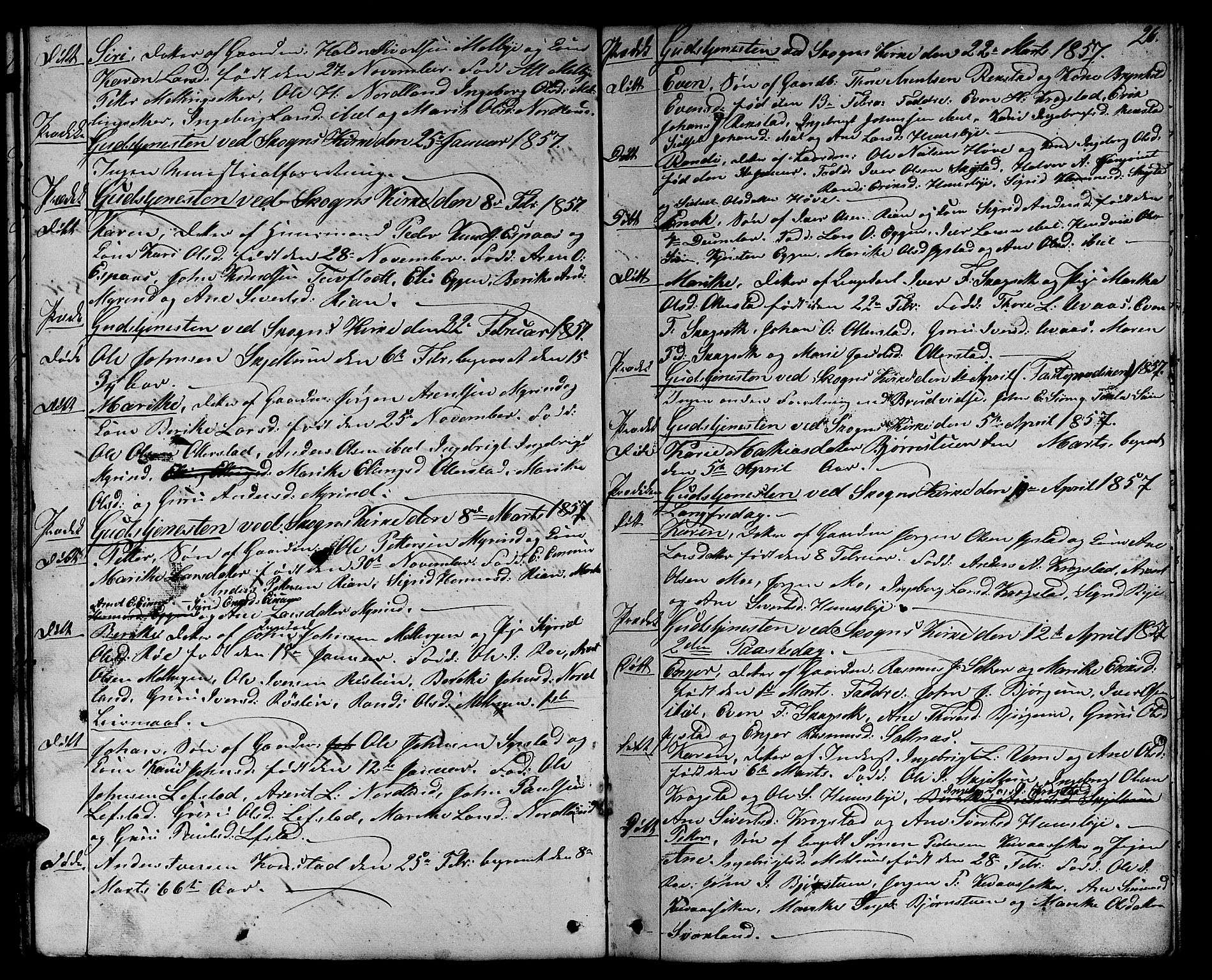 Ministerialprotokoller, klokkerbøker og fødselsregistre - Sør-Trøndelag, SAT/A-1456/667/L0797: Parish register (copy) no. 667C02, 1849-1867, p. 26