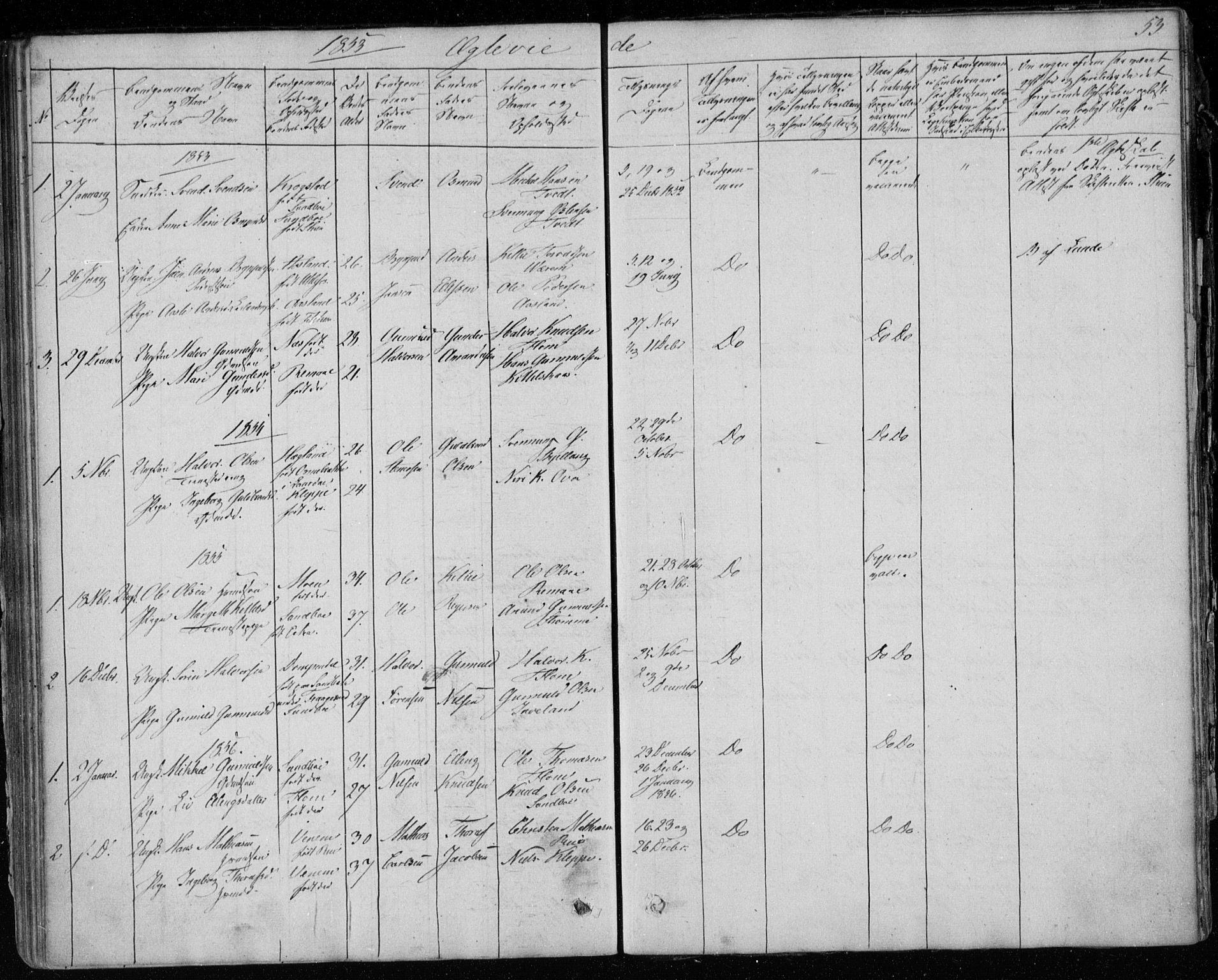 Lunde kirkebøker, AV/SAKO-A-282/F/Fb/L0001: Parish register (official) no. II 1, 1845-1861, p. 53