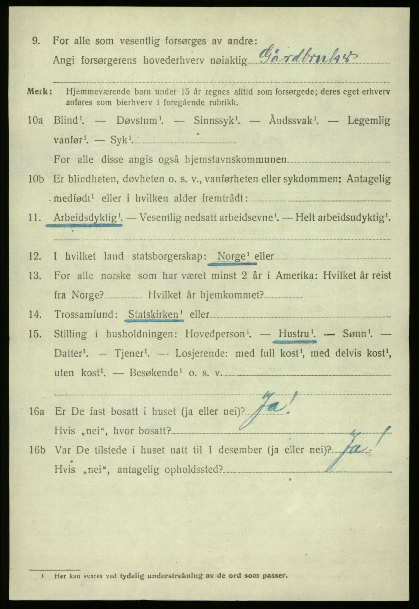 SAB, 1920 census for Fjaler, 1920, p. 4230