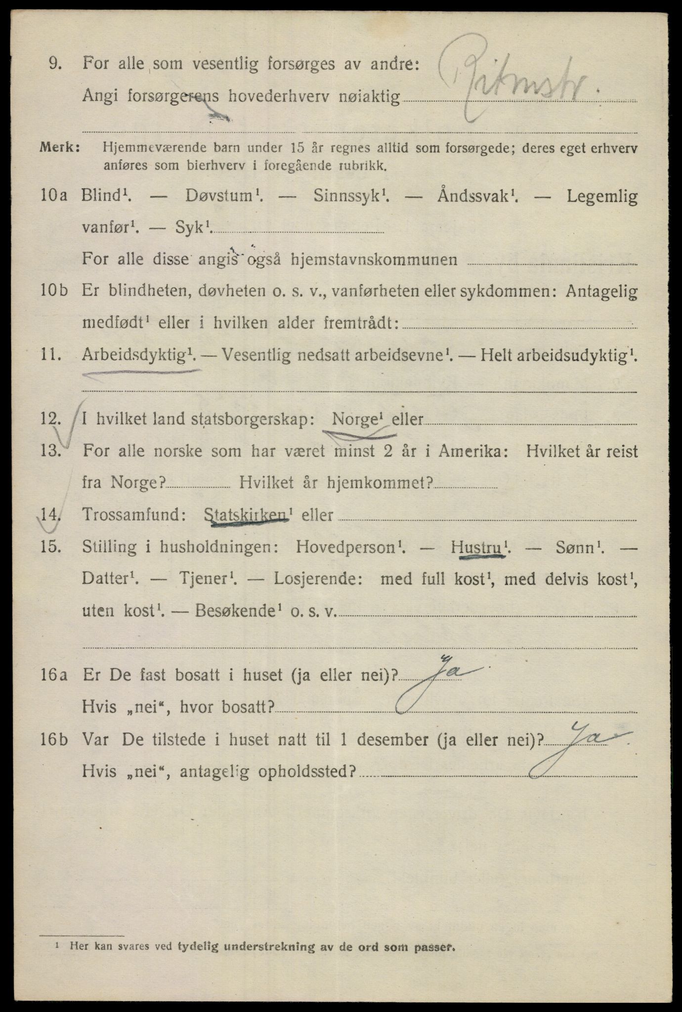 SAO, 1920 census for Kristiania, 1920, p. 150118