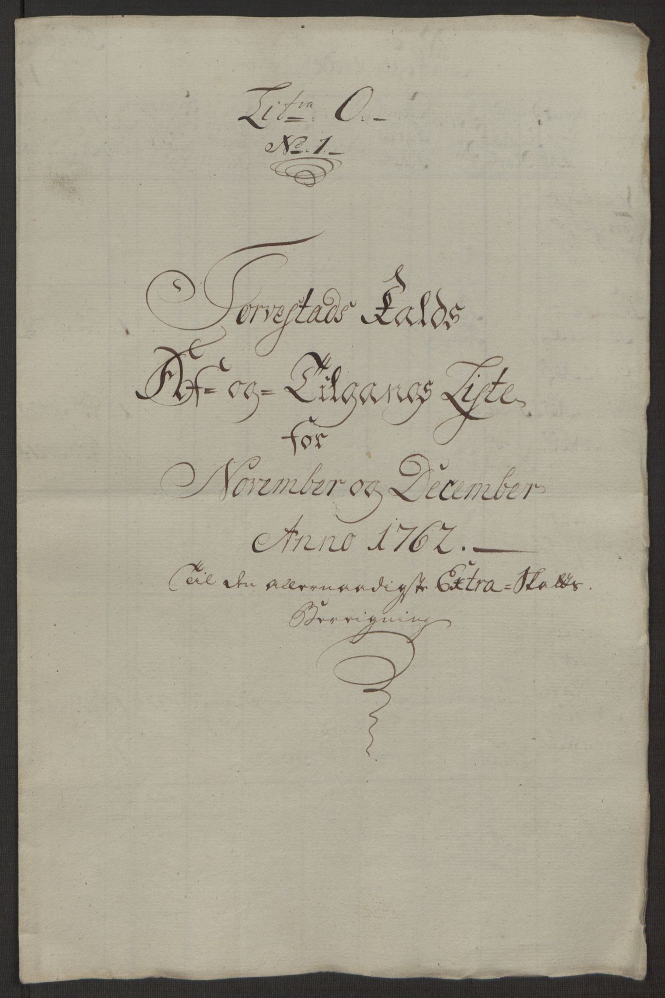 Rentekammeret inntil 1814, Reviderte regnskaper, Hovedkasseregnskaper, AV/RA-EA-4065/Rf/L0072b: Ekstraskatteregnskap, 1762, p. 671