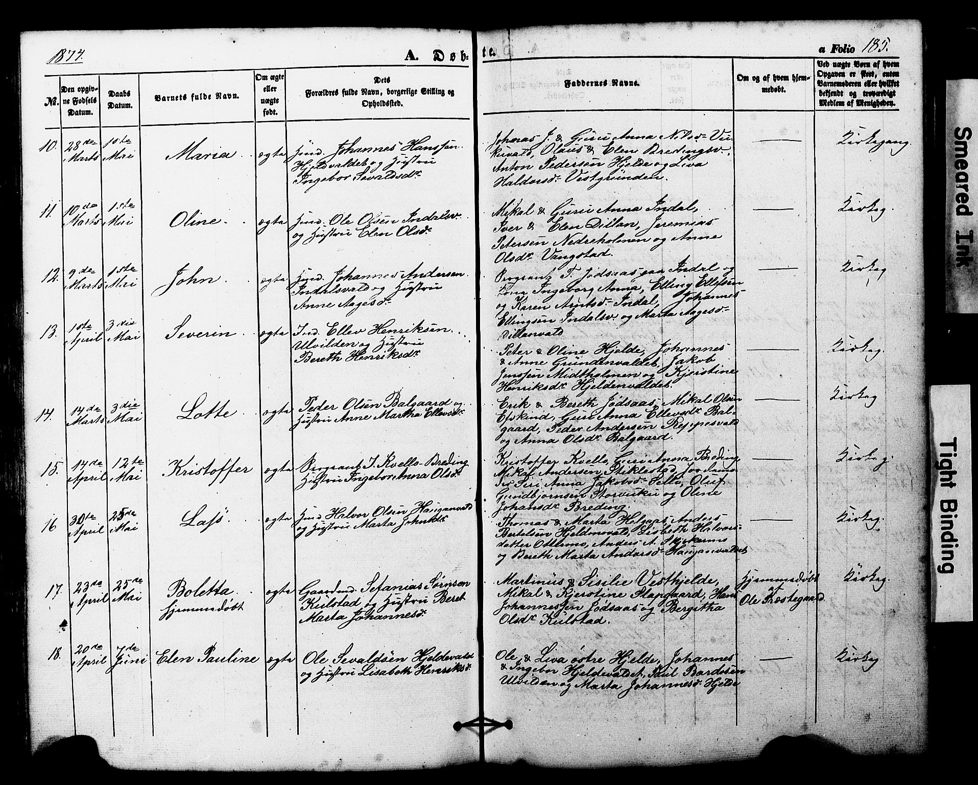 Ministerialprotokoller, klokkerbøker og fødselsregistre - Nord-Trøndelag, SAT/A-1458/724/L0268: Parish register (copy) no. 724C04, 1846-1878, p. 185