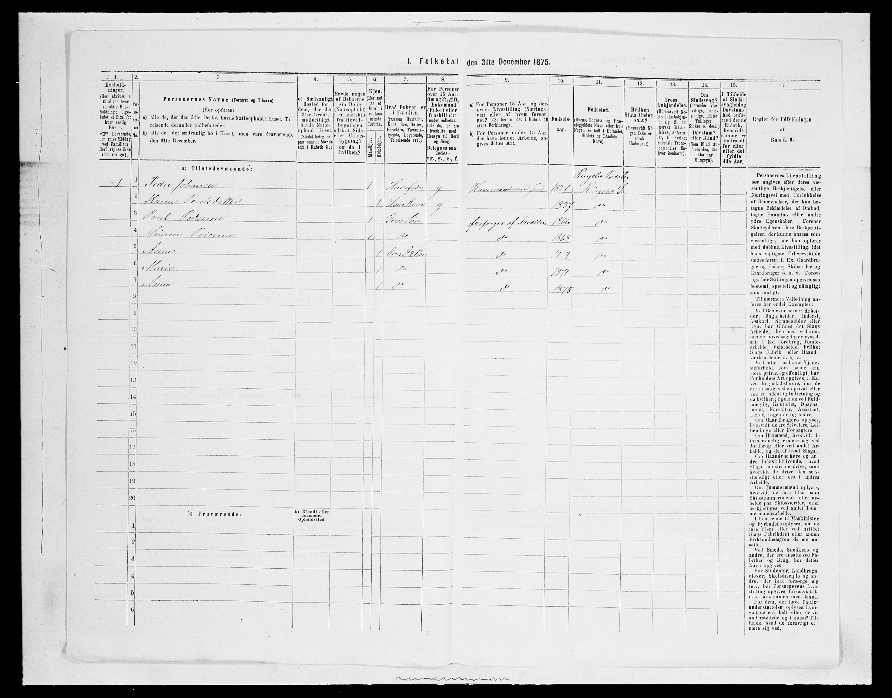 SAH, 1875 census for 0520P Ringebu, 1875, p. 552