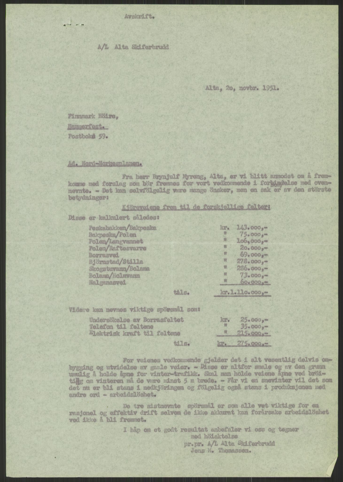 Høyres Hovedorganisasjon, AV/RA-PA-0583/1/D/Dd/L0131: 21 Stortinget/23 Statsministeren. Regjeringen, 1951-1965, p. 1541