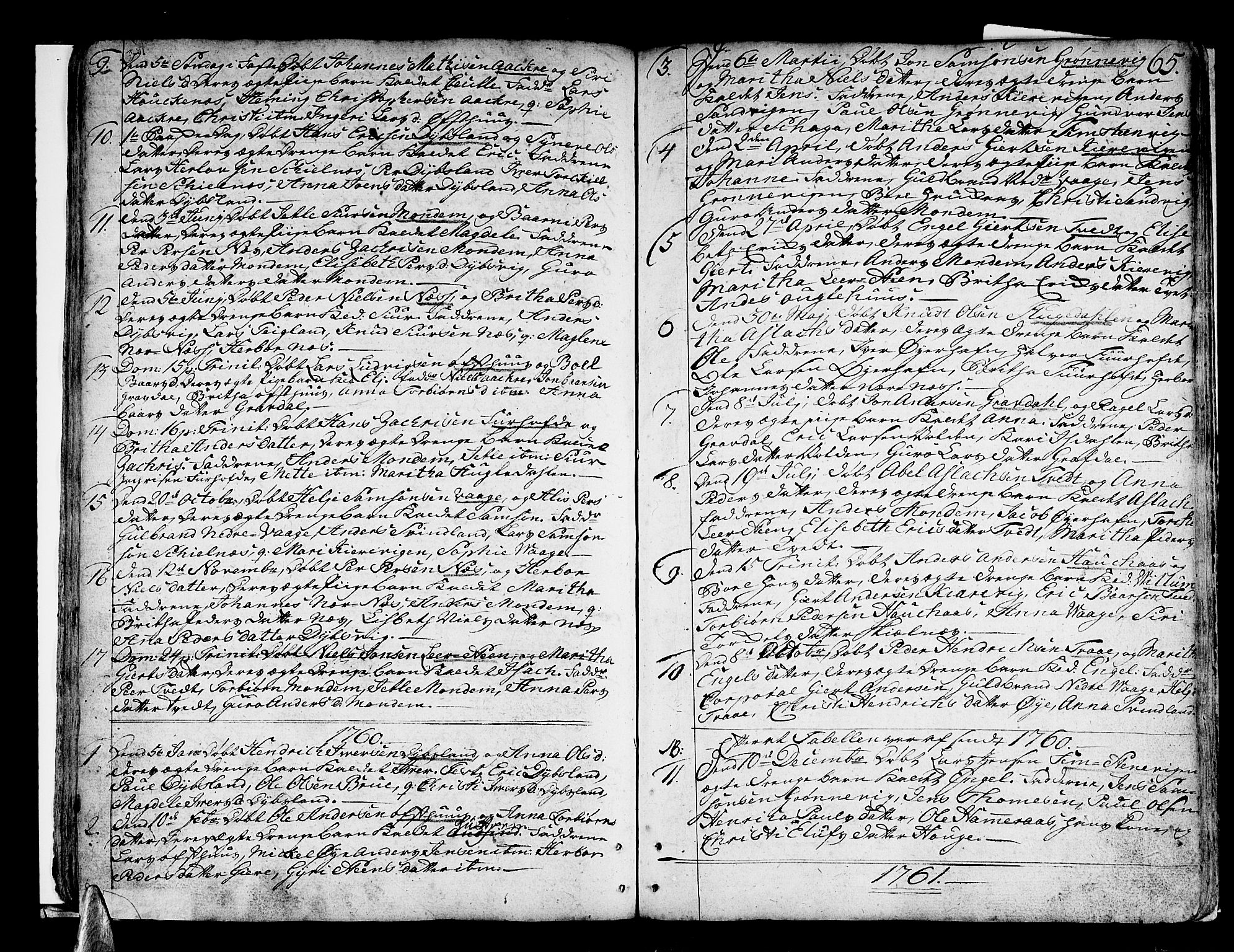 Strandebarm sokneprestembete, SAB/A-78401/H/Haa: Parish register (official) no. A 3 /3, 1751-1787, p. 65