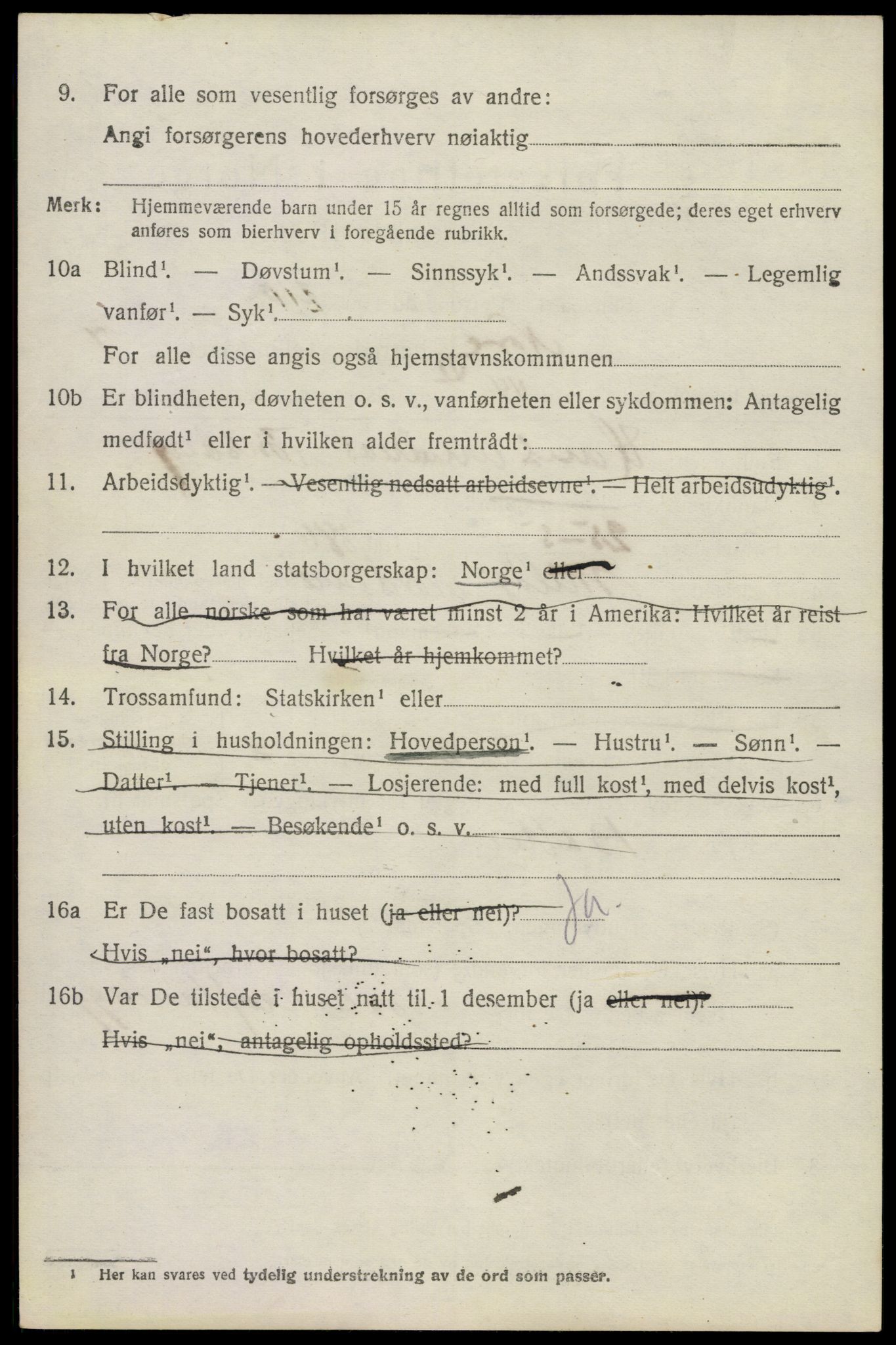 SAKO, 1920 census for Nore, 1920, p. 3987