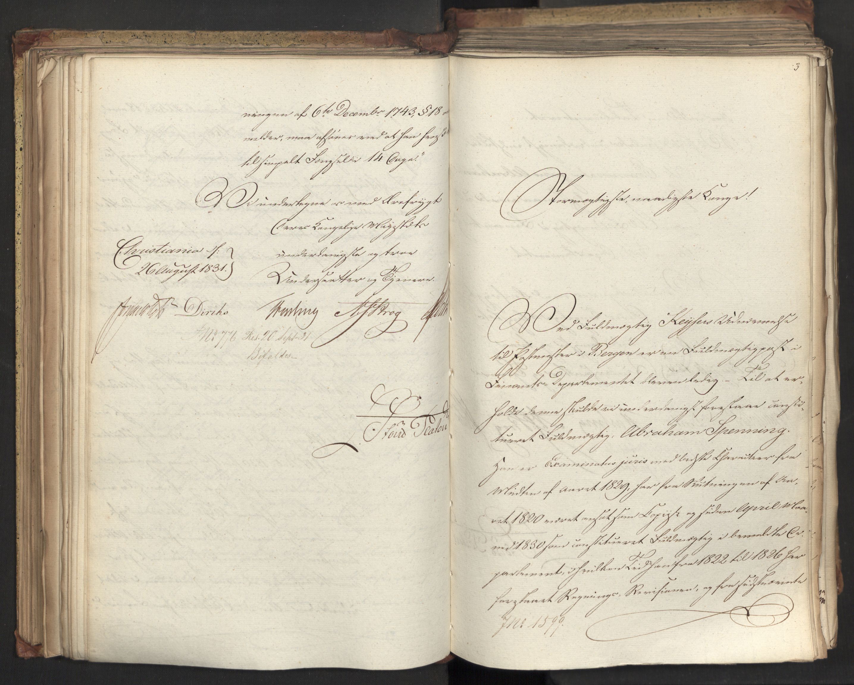 Statsrådsavdelingen i Stockholm, AV/RA-S-1003/D/Da/L0073: Regjeringsinnstillinger nr. 1534-1699, 1831, p. 205