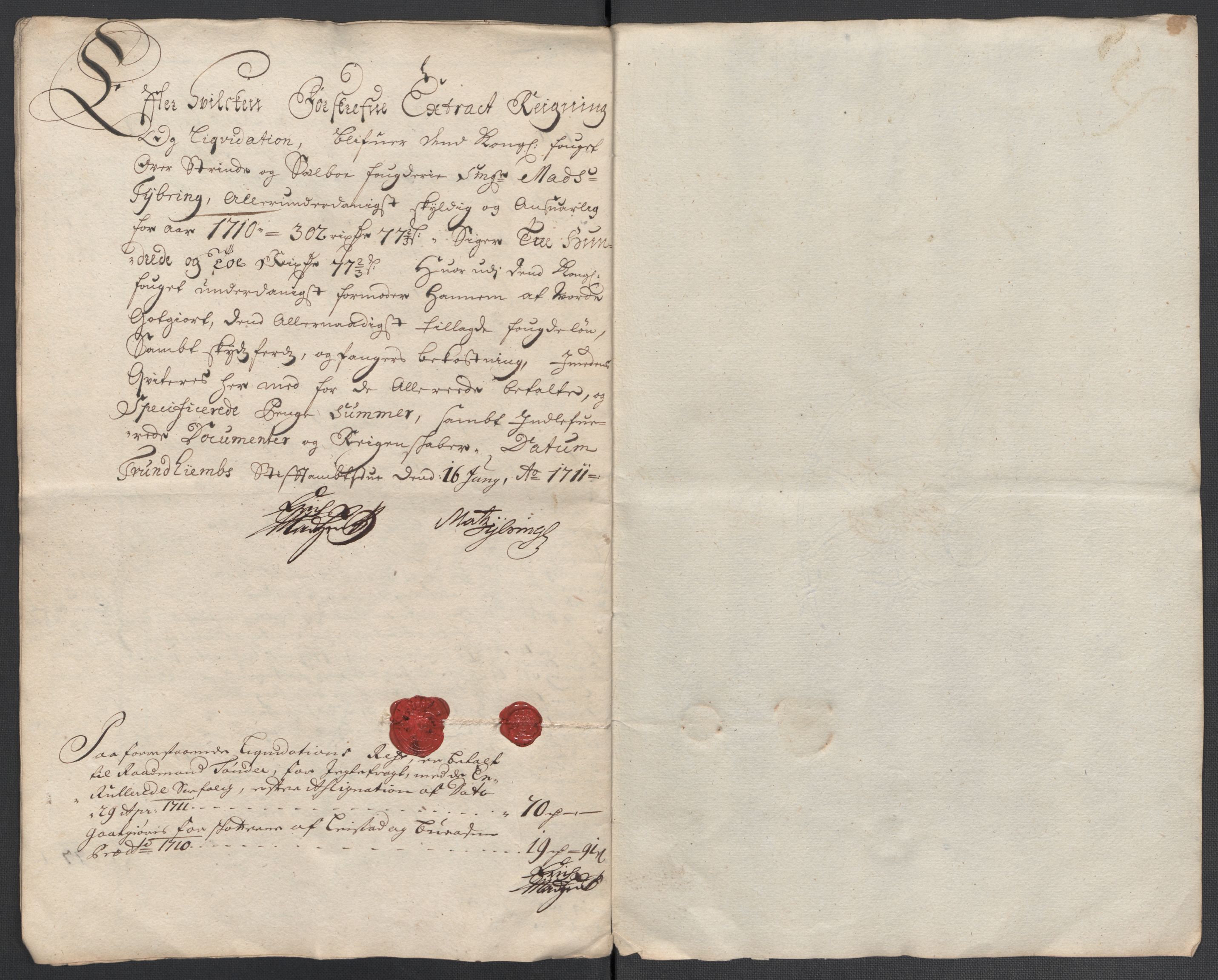 Rentekammeret inntil 1814, Reviderte regnskaper, Fogderegnskap, AV/RA-EA-4092/R61/L4111: Fogderegnskap Strinda og Selbu, 1709-1710, p. 308