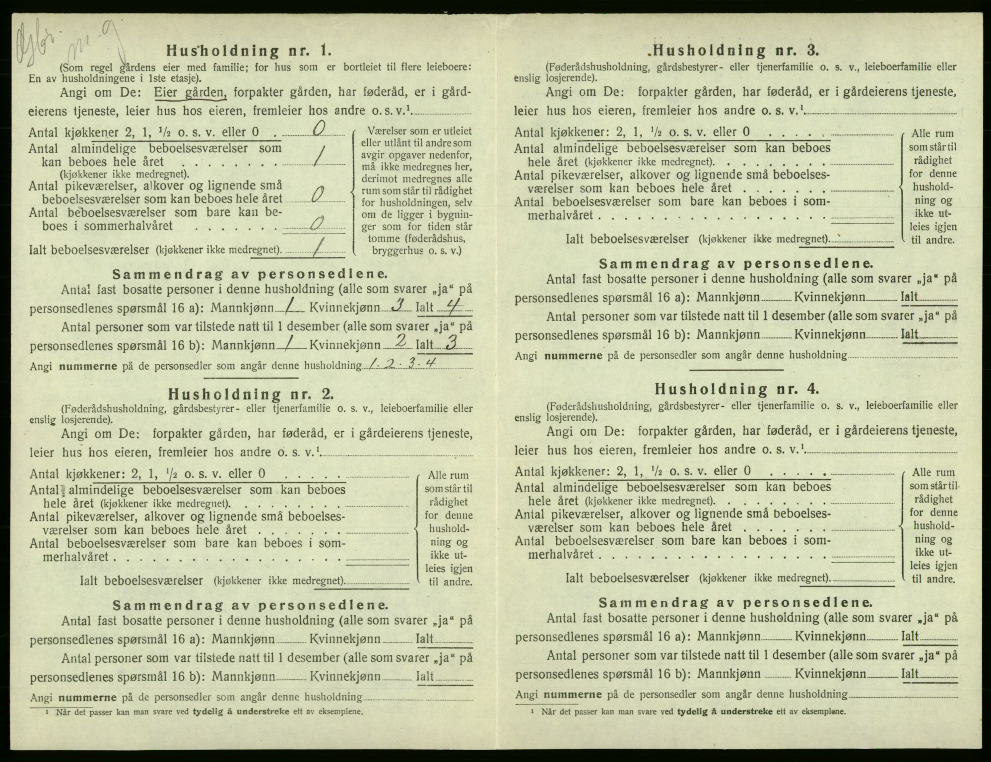 SAB, 1920 census for Austevoll, 1920, p. 751