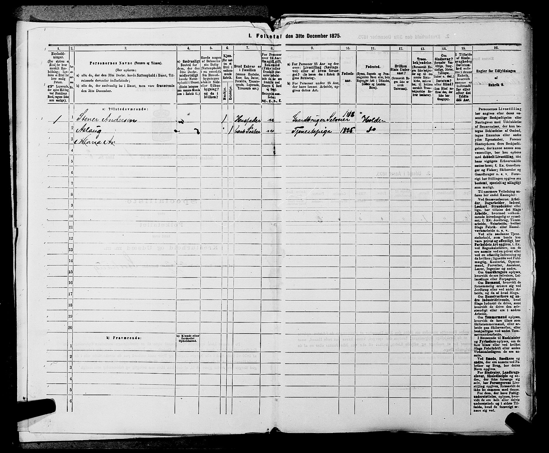 SAKO, 1875 census for 0819P Holla, 1875, p. 55