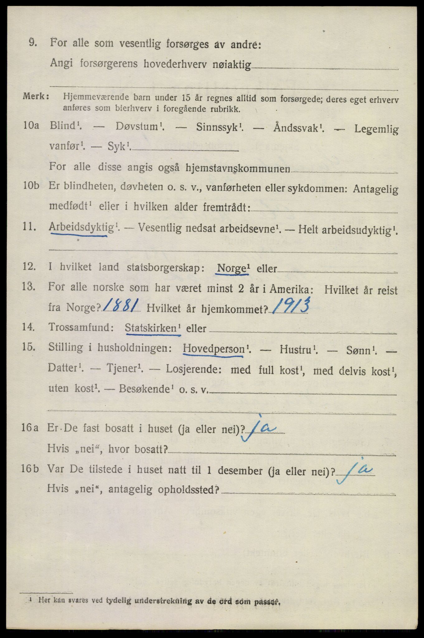 SAKO, 1920 census for Sandeherred, 1920, p. 15267