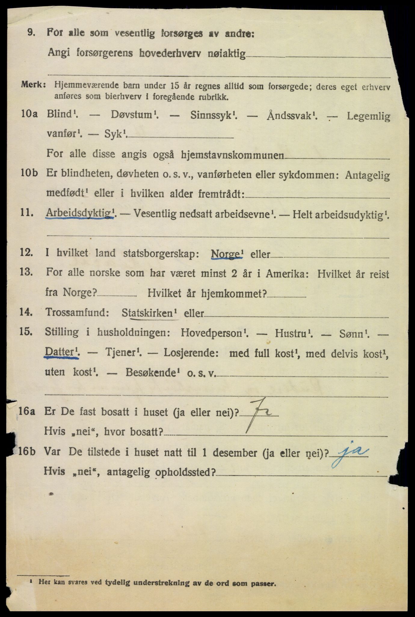 SAH, 1920 census for Ytre Rendal, 1920, p. 3644