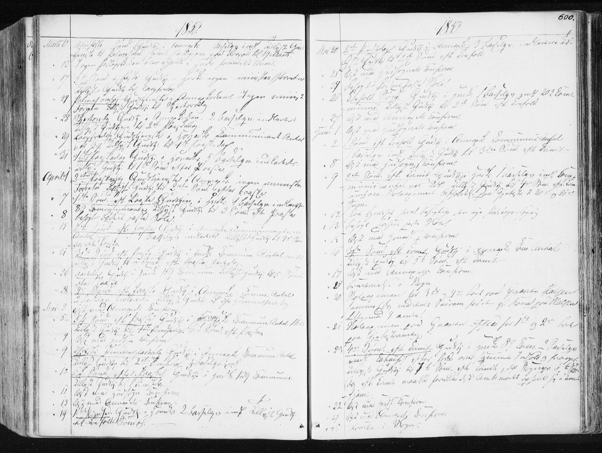 Ministerialprotokoller, klokkerbøker og fødselsregistre - Sør-Trøndelag, SAT/A-1456/665/L0771: Parish register (official) no. 665A06, 1830-1856, p. 600